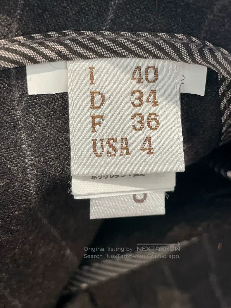 Brunello Cucinelli Brunello Cucinelli Black Gray Striped Raw Wool Casual Long Size 26" / US 2 / IT 38 - 7 Thumbnail