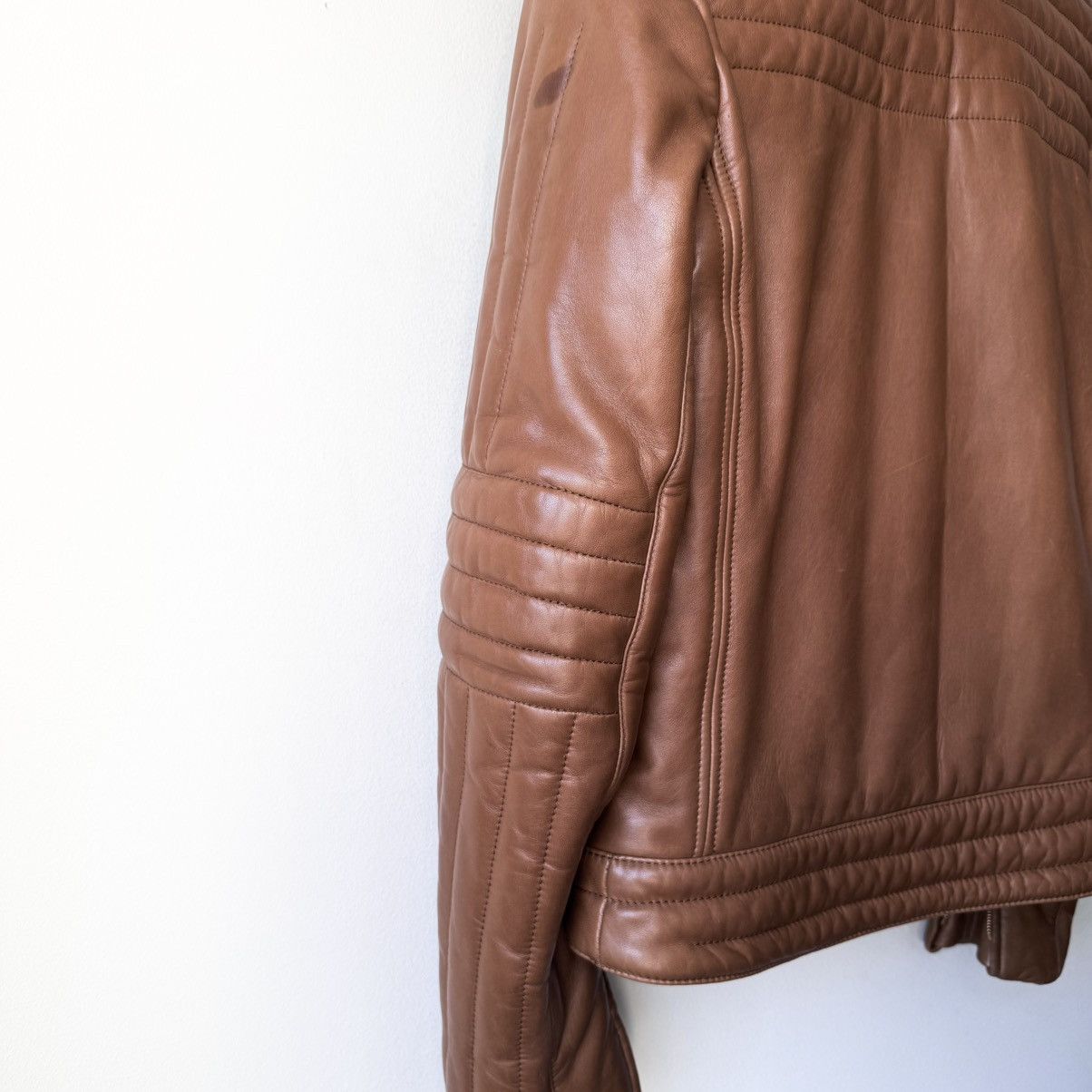 Gucci Gucci Tom Ford FW2000 Quilted Padded Biker Leather Jacket Size US M / EU 48-50 / 2 - 9 Thumbnail