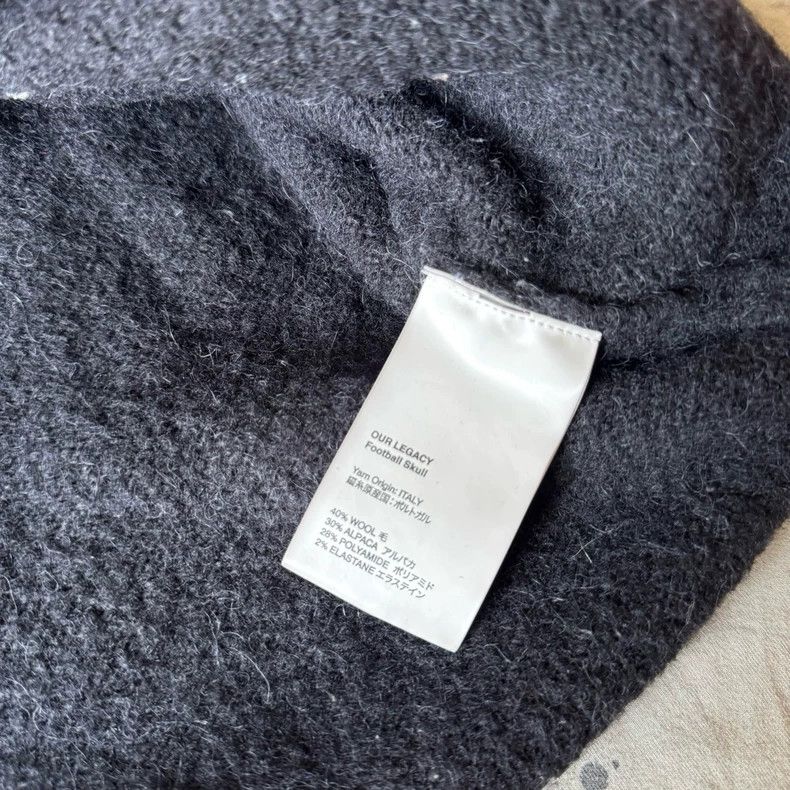 Our Legacy our legacy Alpaca wool football skull wool sweater 2503-Nex Size US M / EU 48-50 / 2 - 7 Thumbnail
