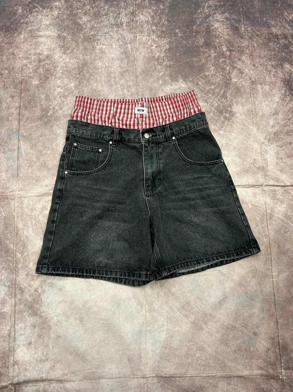 Other Heaven Can Wait “Percocet” Denim Shorts Size L Size US 32 / EU 48 - 1 Thumbnail