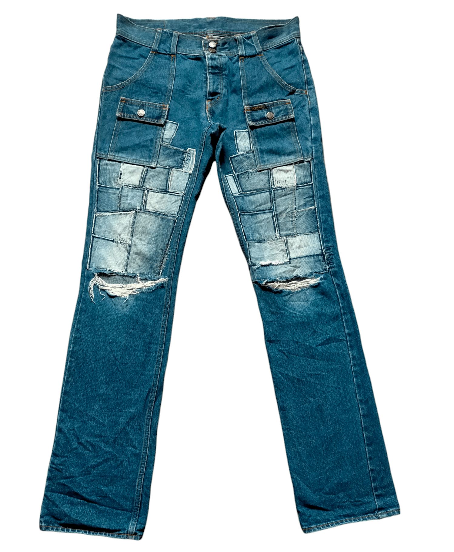 Hysteric Glamour ⚡Rare Hysteric Glamour Patchwork Bush Pants Jeans Size US 32 / EU 48 - 2 Thumbnail