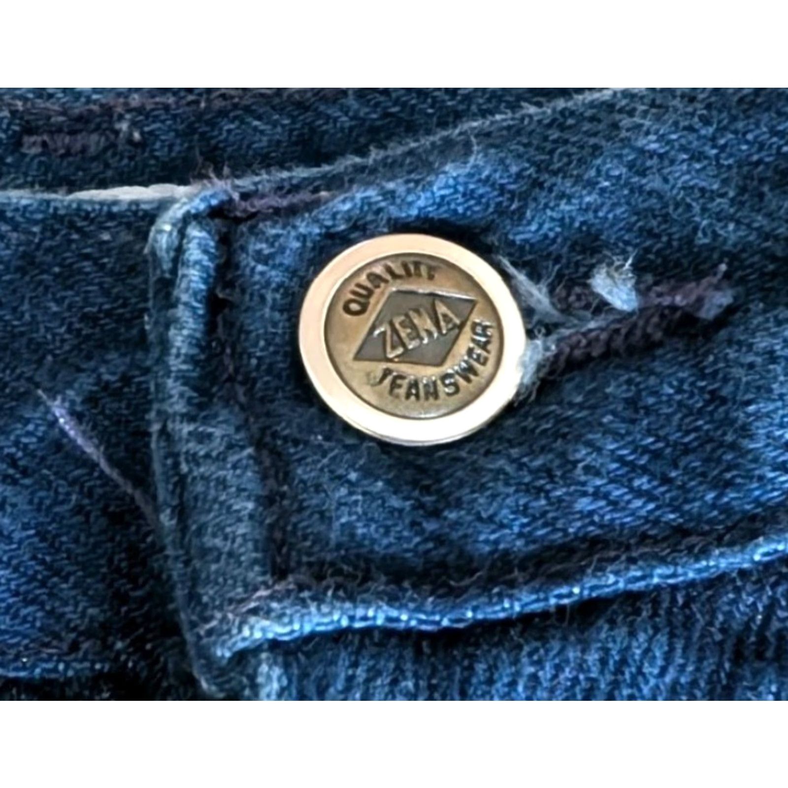 Vintage VINTAGE ZENA Jeans WOMENS Denim Size 10 High Rise 28x32 Blue 100% Cotton Mom Western USA Made Womens Size 32" / US 10 / IT 46 - 4 Thumbnail