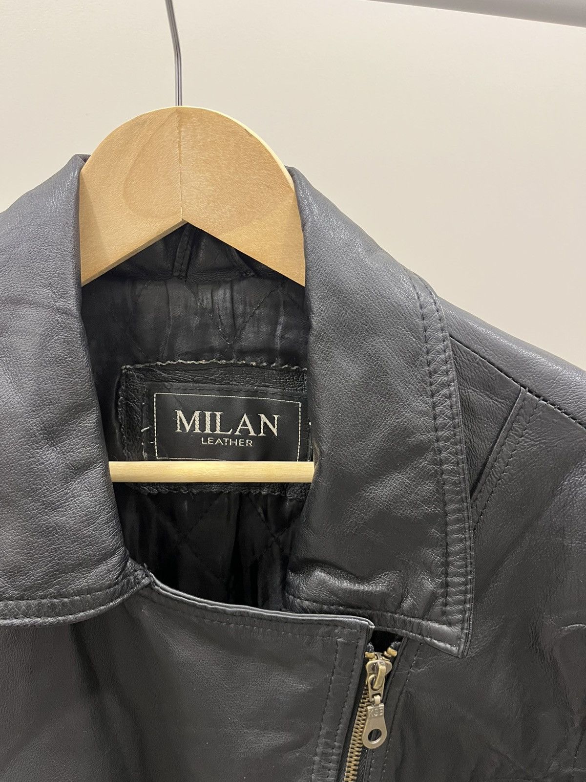 Leather Vintage Milan Leather bomber jacket Size XL / US 12-14 / IT 48-50 - 4 Thumbnail