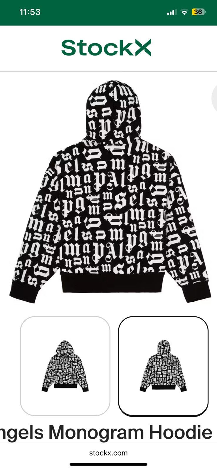 Designer × Palm Angels 10/10 condition Palm Angles hoodie Size US L / EU 52-54 / 3 - 8 Thumbnail