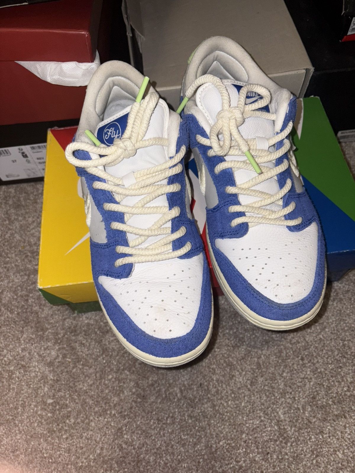 Nike SB Fly Streetwear x SB Dunk Low Pro SB 'Gardenia Size US 8.5 / EU 41-42 - 3 Thumbnail