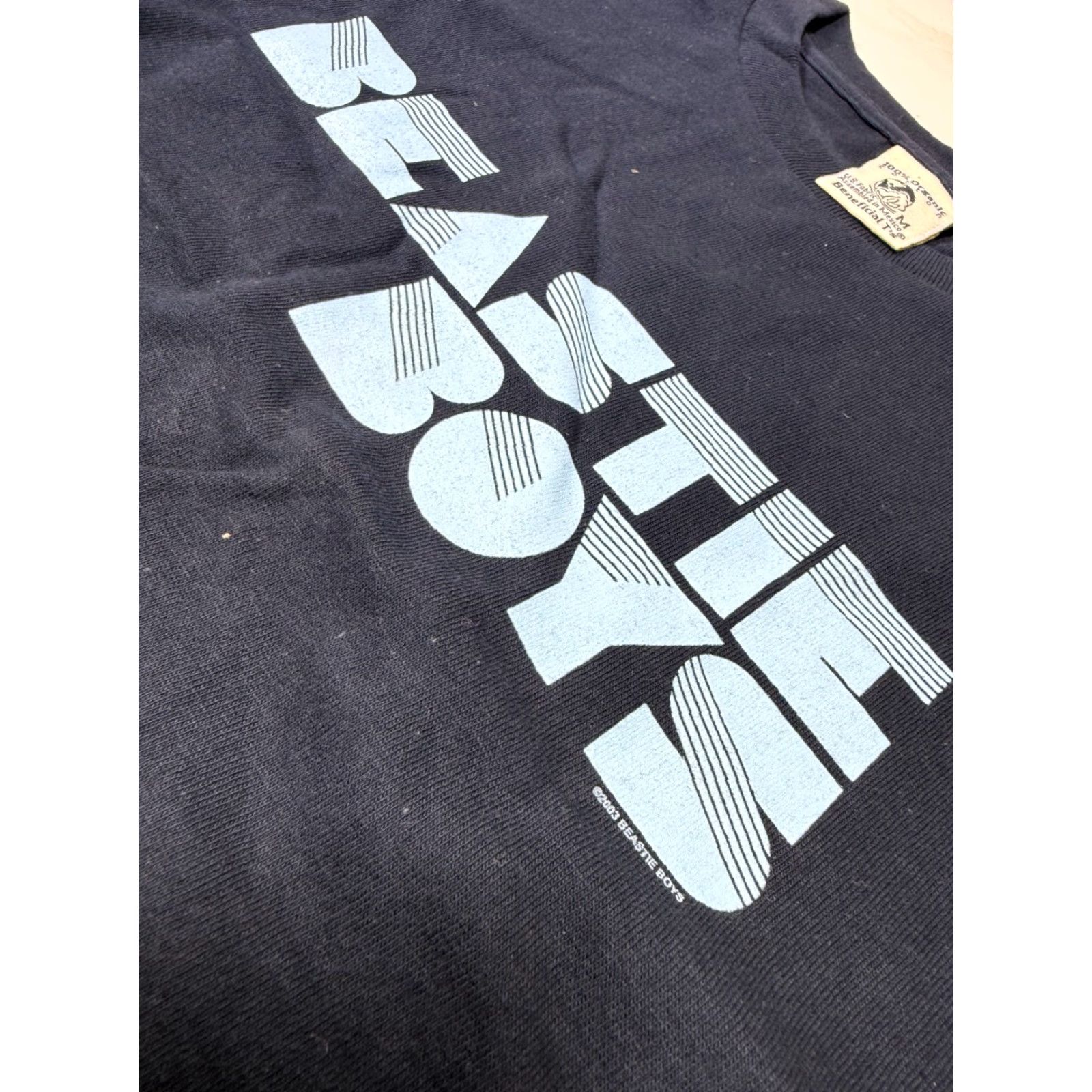 Vintage VINTAGE OFFICIAL Beastie Boys T Shirt Adult Medium Dark Blue 2000s Hip Hop Concert Retro Mens Size US M / EU 48-50 / 2 - 3 Thumbnail