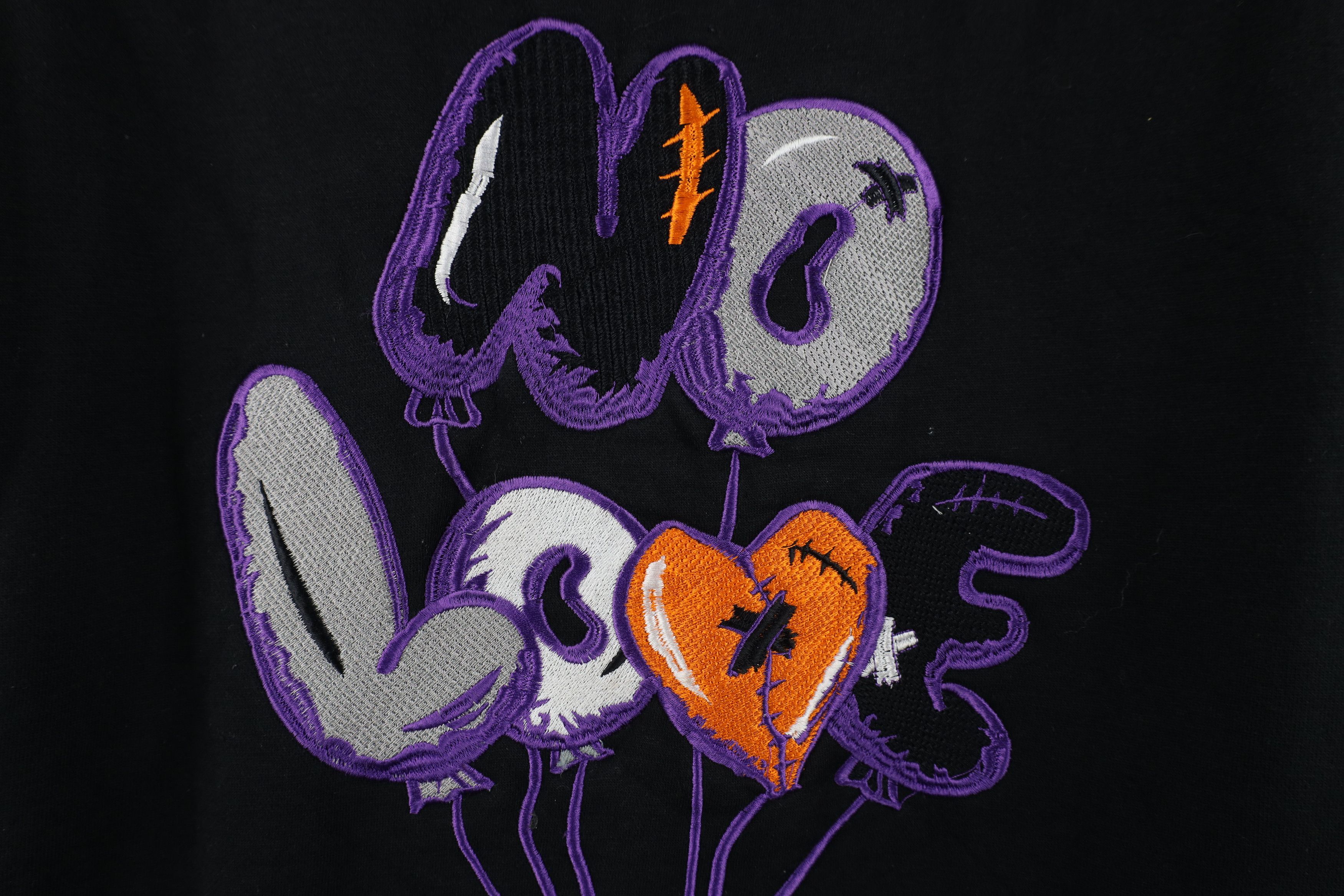 Vintage Vintage 90s Streetwear Spell Out No Love Bear Sweatshirt Size US XL / EU 56 / 4 - 5 Thumbnail