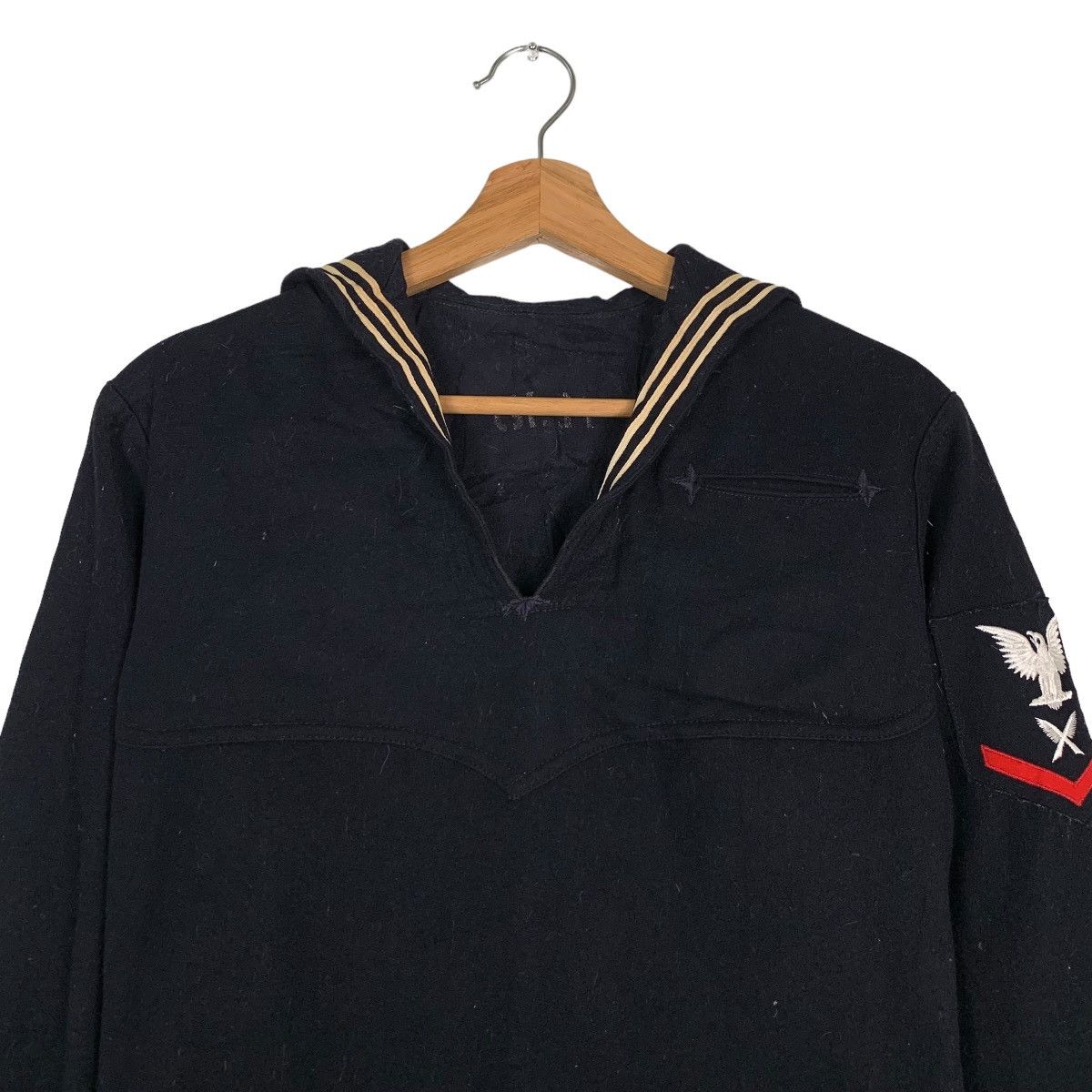 Vintage WW2 Navy Military Uniform Sailor Shirt Jacket #0001-C1 Size US S / EU 44-46 / 1 - 3 Thumbnail