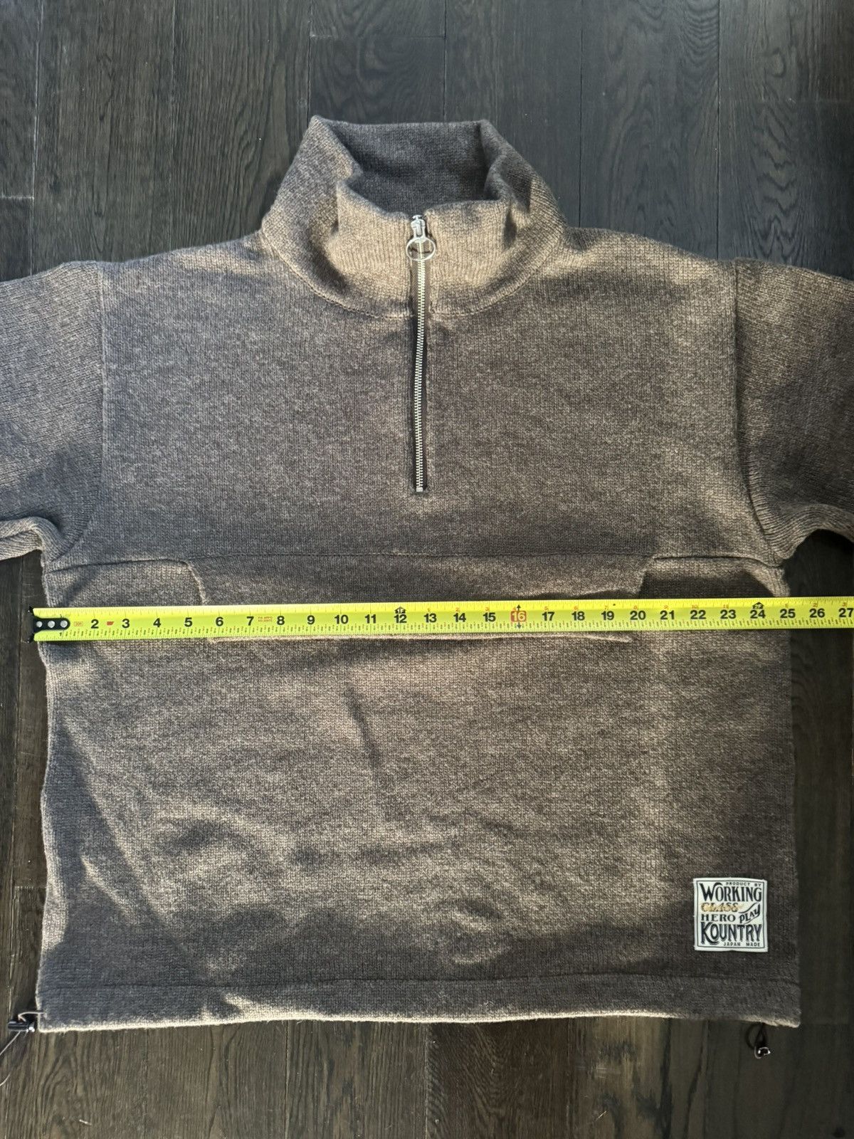 Kapital 5G Shetland Wool Half Zip Anorak Moca Size US L / EU 52-54 / 3 - 7 Thumbnail