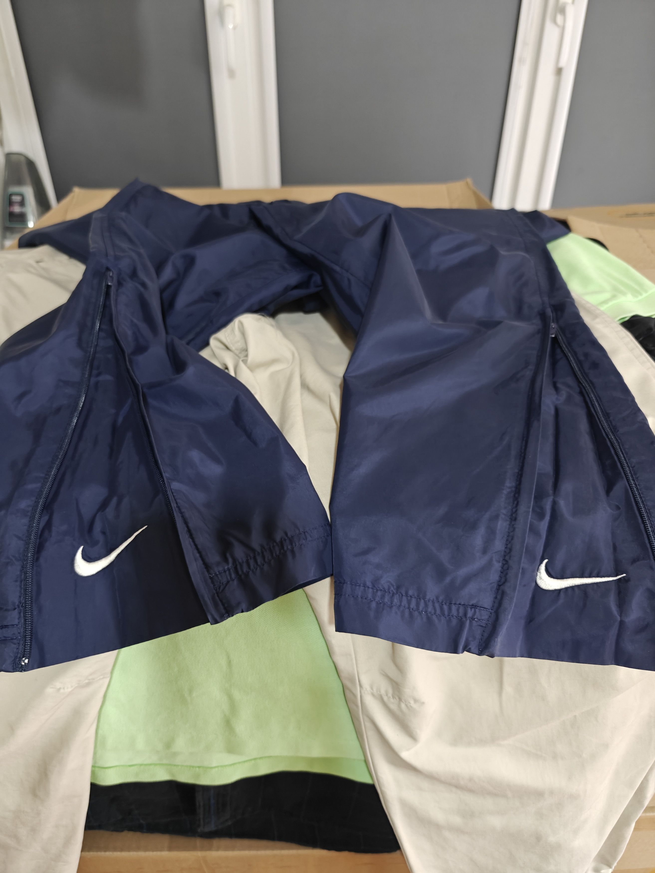 Nike Nike Track Pants VTG Black Label Down Swoosh Blue M Size US 32 / EU 48 - 13 Thumbnail