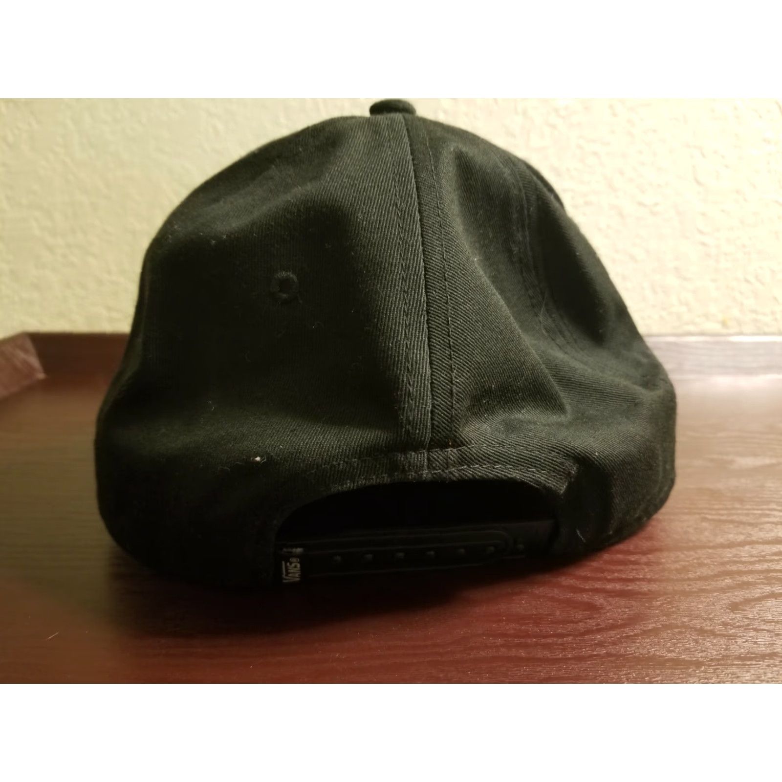 Vans Vans Off The Wall Mens Snapback Hat Dad Cap American Eagle Flag Adjustable Black 100% Cotton Twill Baseball Cap Men Mens Size ONE SIZE - 3 Thumbnail