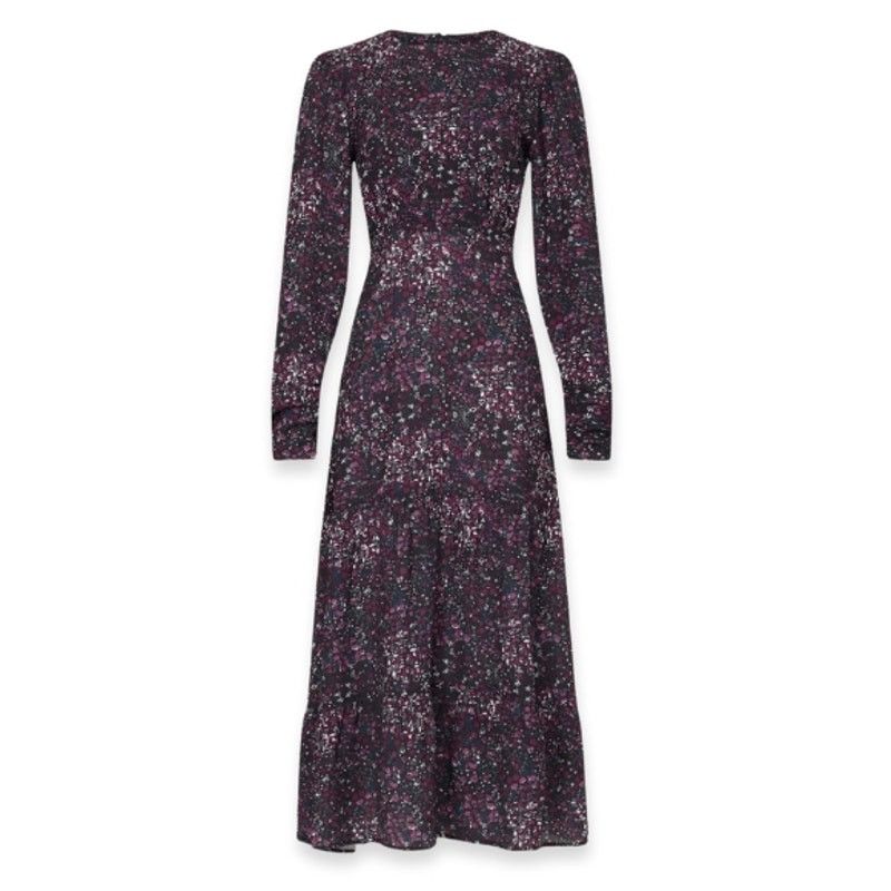 Other Area Stars Midi Dress Tiered Floral Open Back Multicolor S Size S / US 4 / IT 40 - 2 Thumbnail