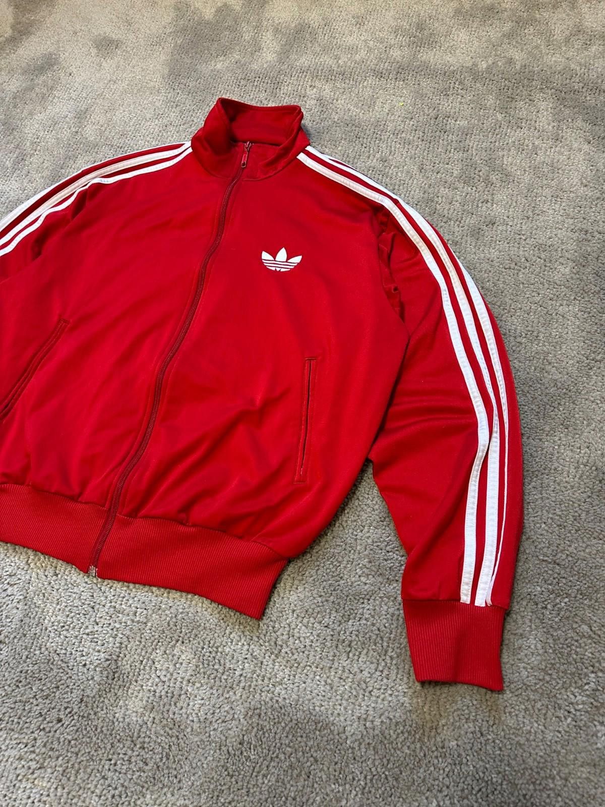 Adidas Vintage Adidas Track Jacket Red Sz M Size US M / EU 48-50 / 2 - 3 Thumbnail