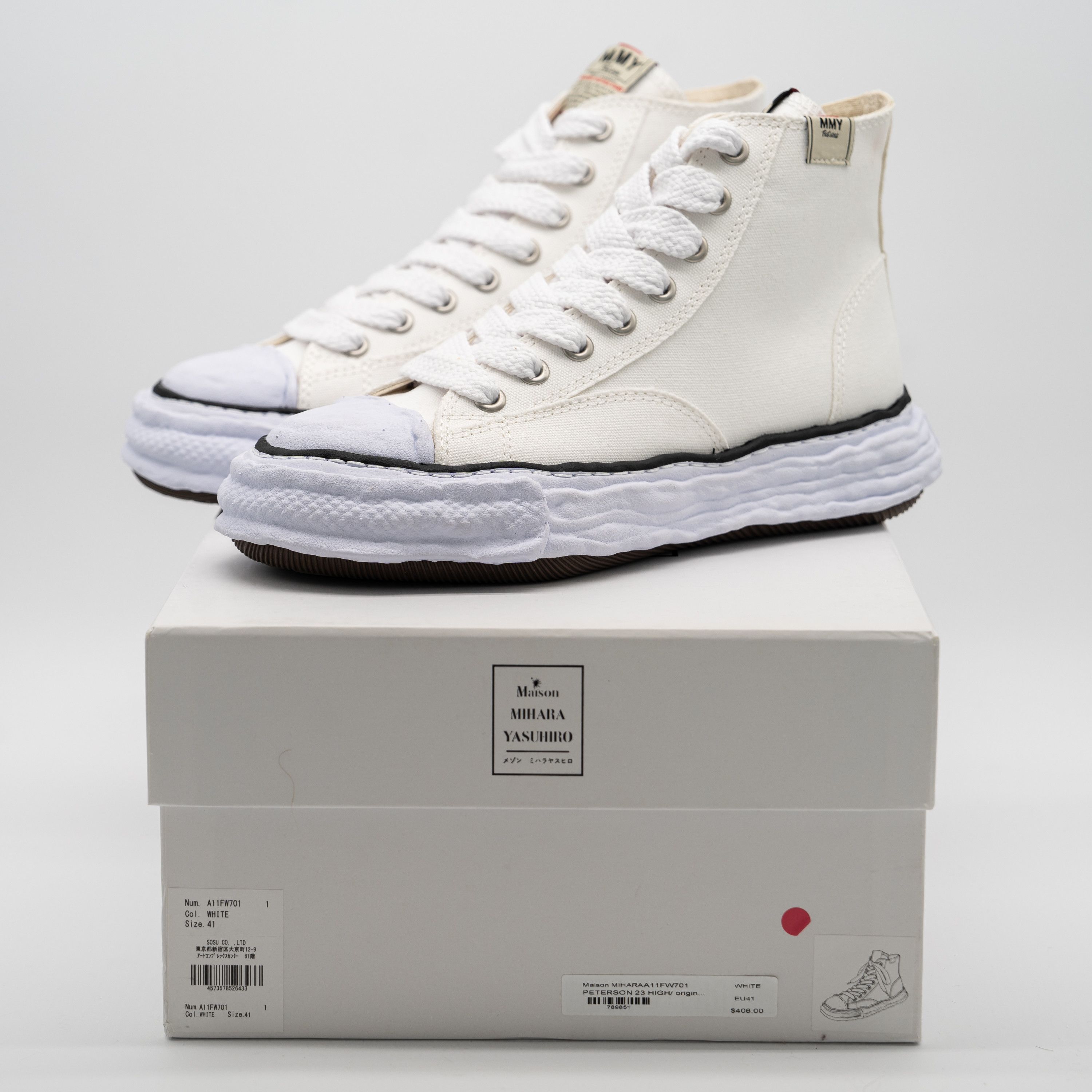 Maison MIHARA YASUHIRO 41 Maison Mihara Yasuhiro Peterson 23 OG Sole High White Size US 8 / EU 41 - 11 Thumbnail