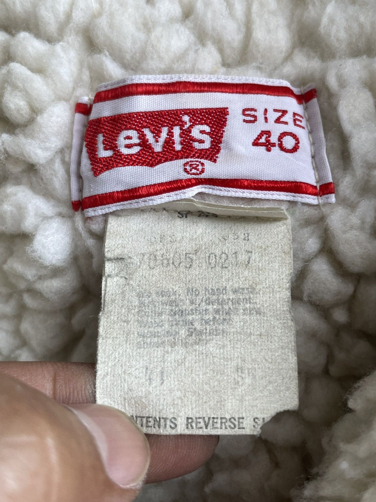 Levi's Vintage 70’s Levis 70605 Sherpa Denim Jacket Size US M / EU 48-50 / 2 - 16 Thumbnail