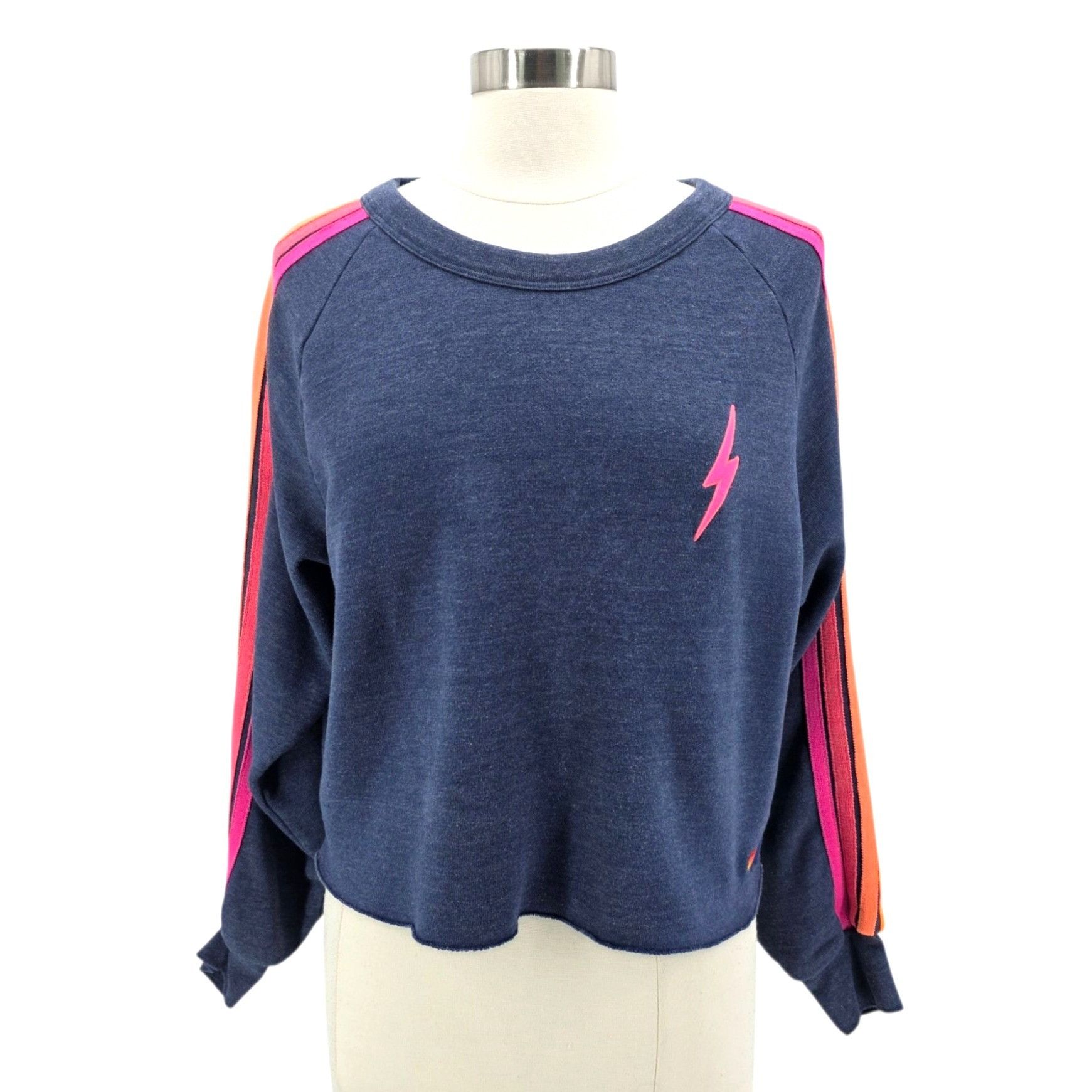 Aviator Nation Aviator Nation Womens Large Sweatshirt Bolt Cropped Classic Size L / US 10 / IT 46 - 9 Thumbnail