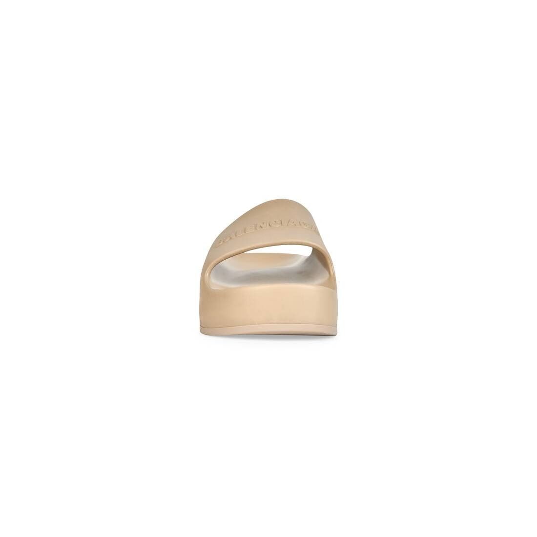Balenciaga o1w1db10625 Chunky Slide Sandals in Beige Size US 11 / IT 41 - 2 Thumbnail