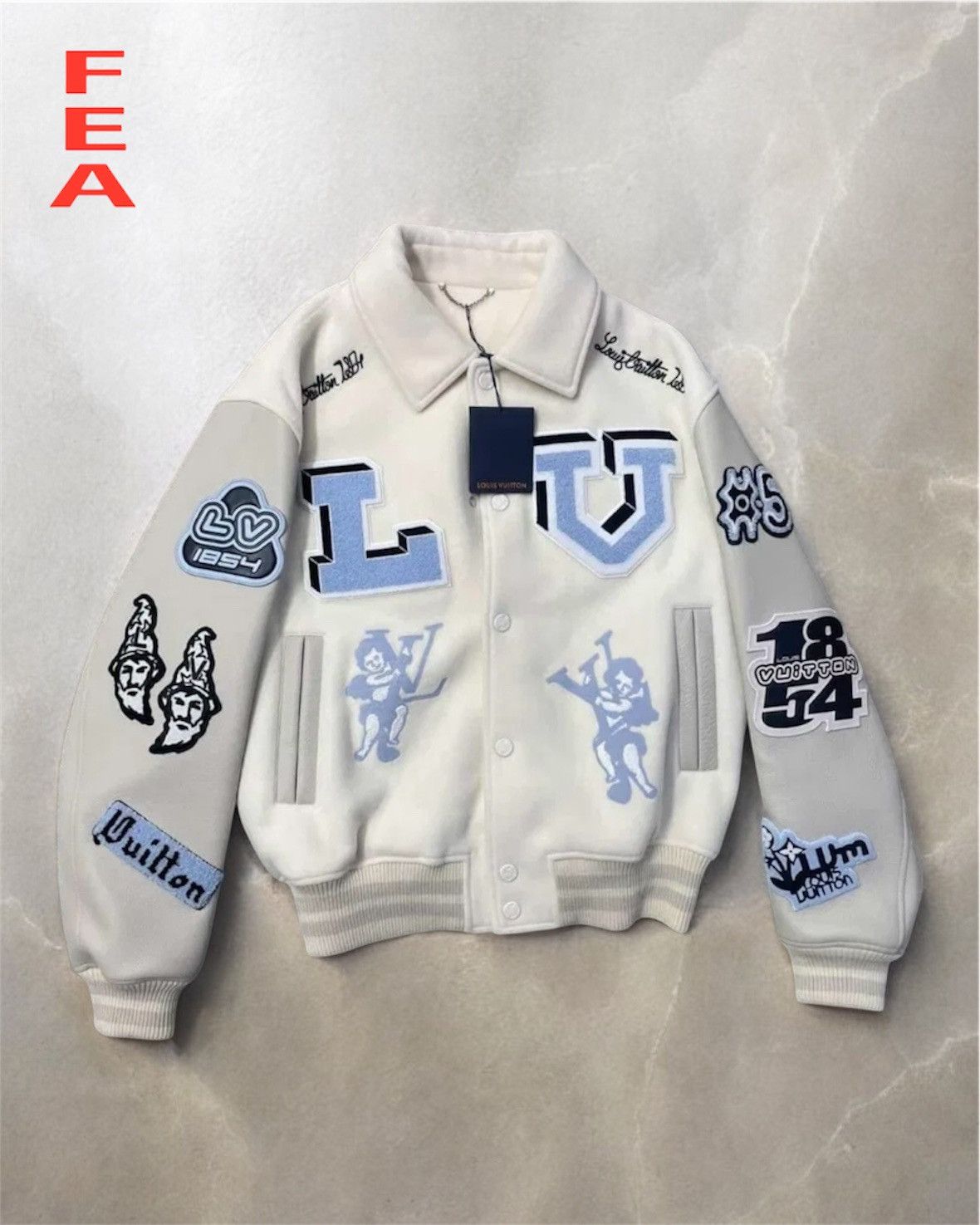 Louis Vuitton Louis Vuitton Multi Patches Leather Varsity Jacket Size US L / EU 52-54 / 3 - 1 Thumbnail
