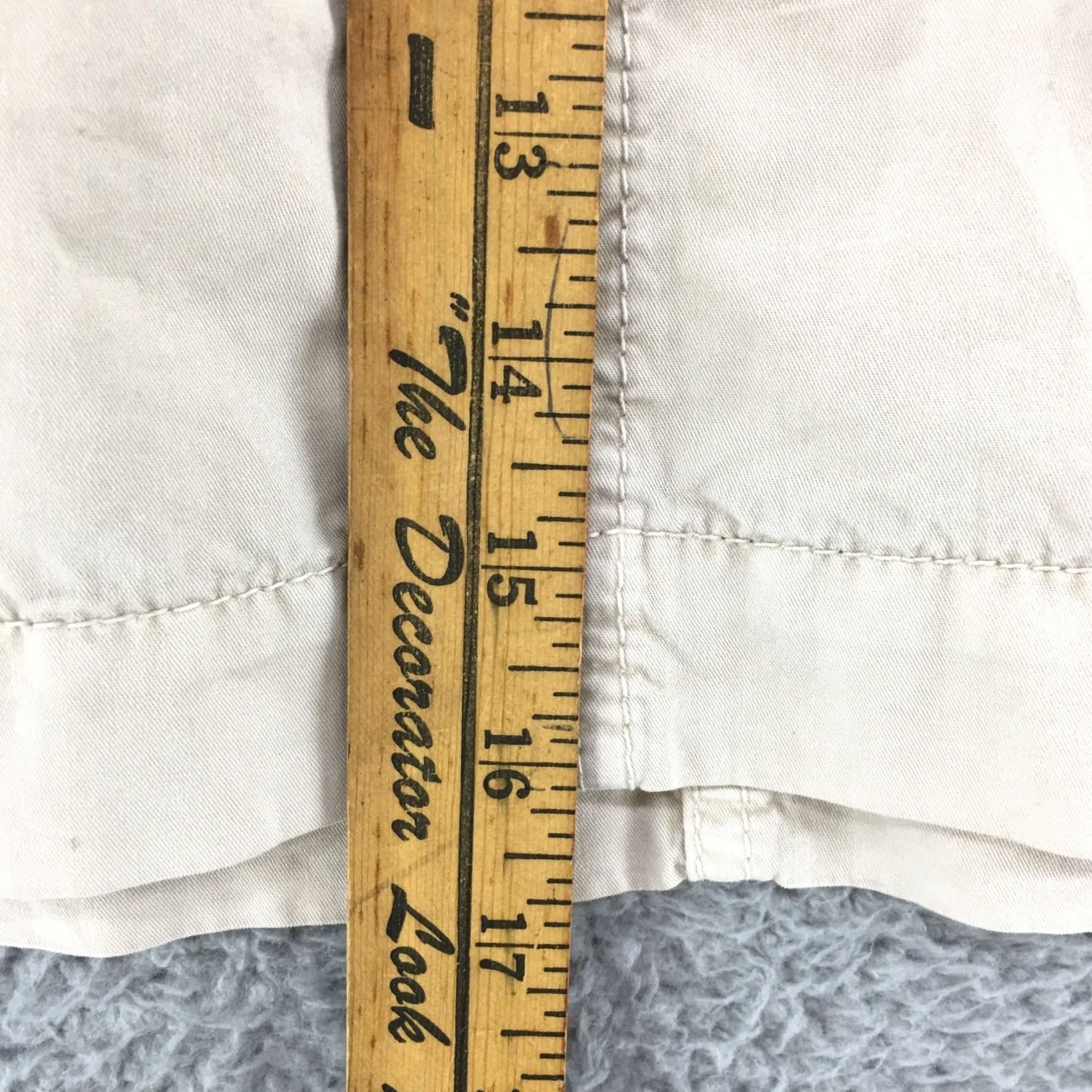 Old Navy Old Navy Skirt Womens 14 Beige Cotton Mini Button Fly Slash Pockets Casual Size 36" / US 14 / IT 50 - 5 Thumbnail