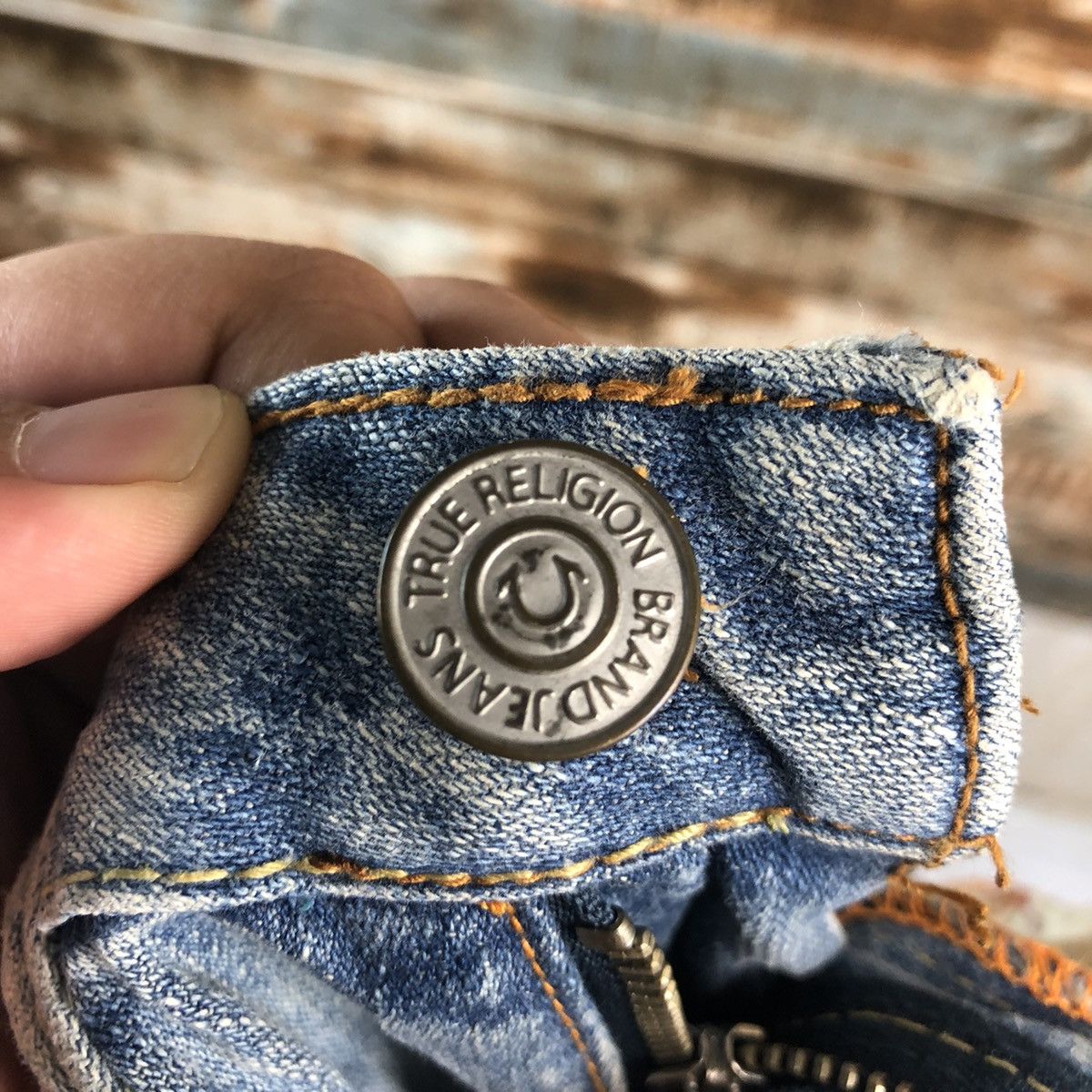 True Religion DLL True Religion Blue Distressed ripped Denim Pants #A2143 Size 26" / US 2 / IT 38 - 22 Thumbnail