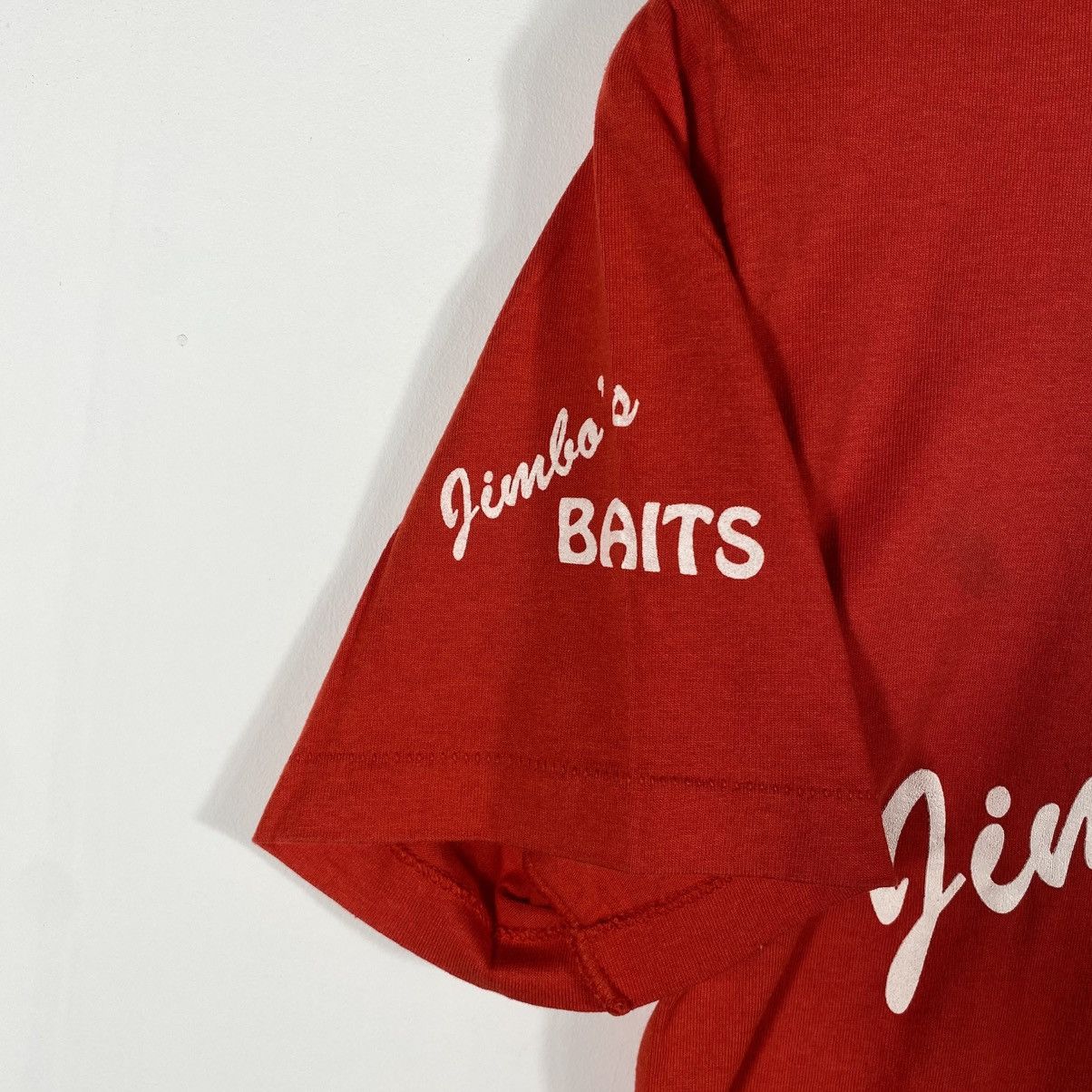 Vintage Vintage 90's JIMBO'S Quick Stop & Bait Shop Tee Shirt Size US S / EU 44-46 / 1 - 3 Thumbnail
