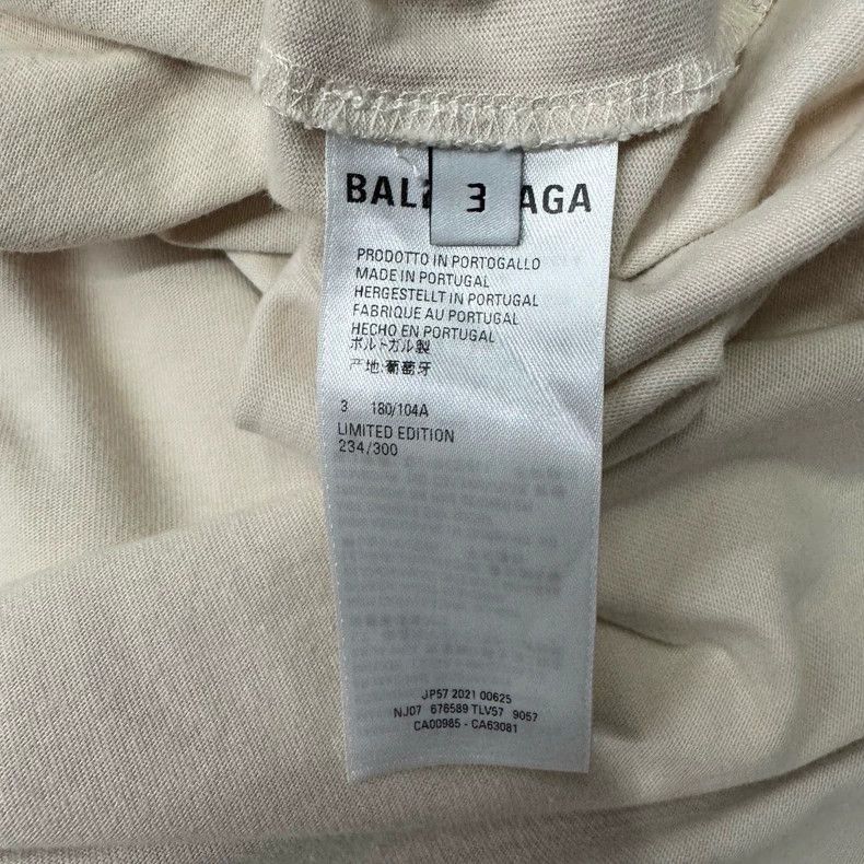 Balenciaga Balenciaga Beige Limited Short Sleeves Size US L / EU 52-54 / 3 - 4 Thumbnail