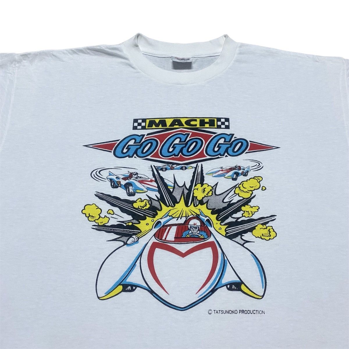 Anime × Vintage Rare‼️🔥Vintage Speed Racer Tatsunoko Production T-Shirt Size US M / EU 48-50 / 2 - 3 Thumbnail