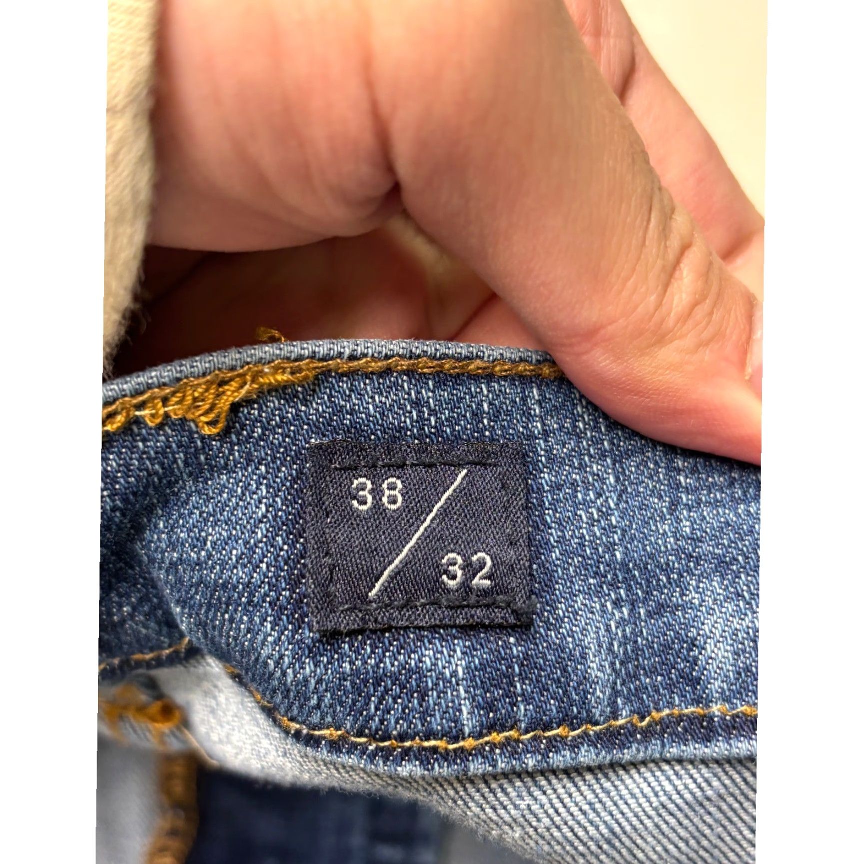 Lucky Brand Lucky Brand 410 Athletic Slim Jeans Mens 38x27 Blue Stretch Denim Medium Wash Straight 5-Pocket Modern Tailored Comfort Leather Patch Mens Size US 38 / EU 54 - 7 Thumbnail