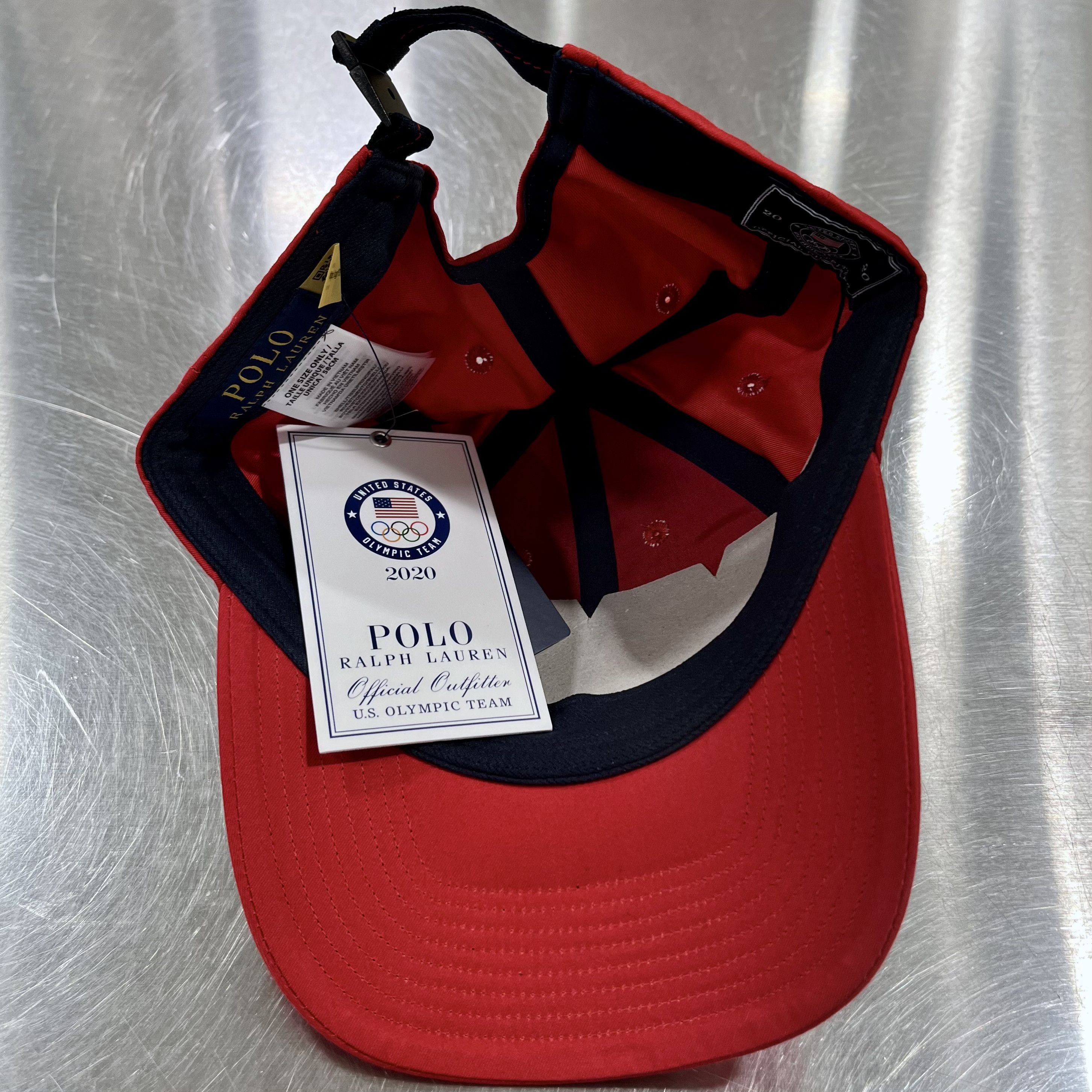 USA Olympics Team USA 2020 Olympics Flag Patch Polo Ralph Lauren Cap Hat Size ONE SIZE - 6 Thumbnail