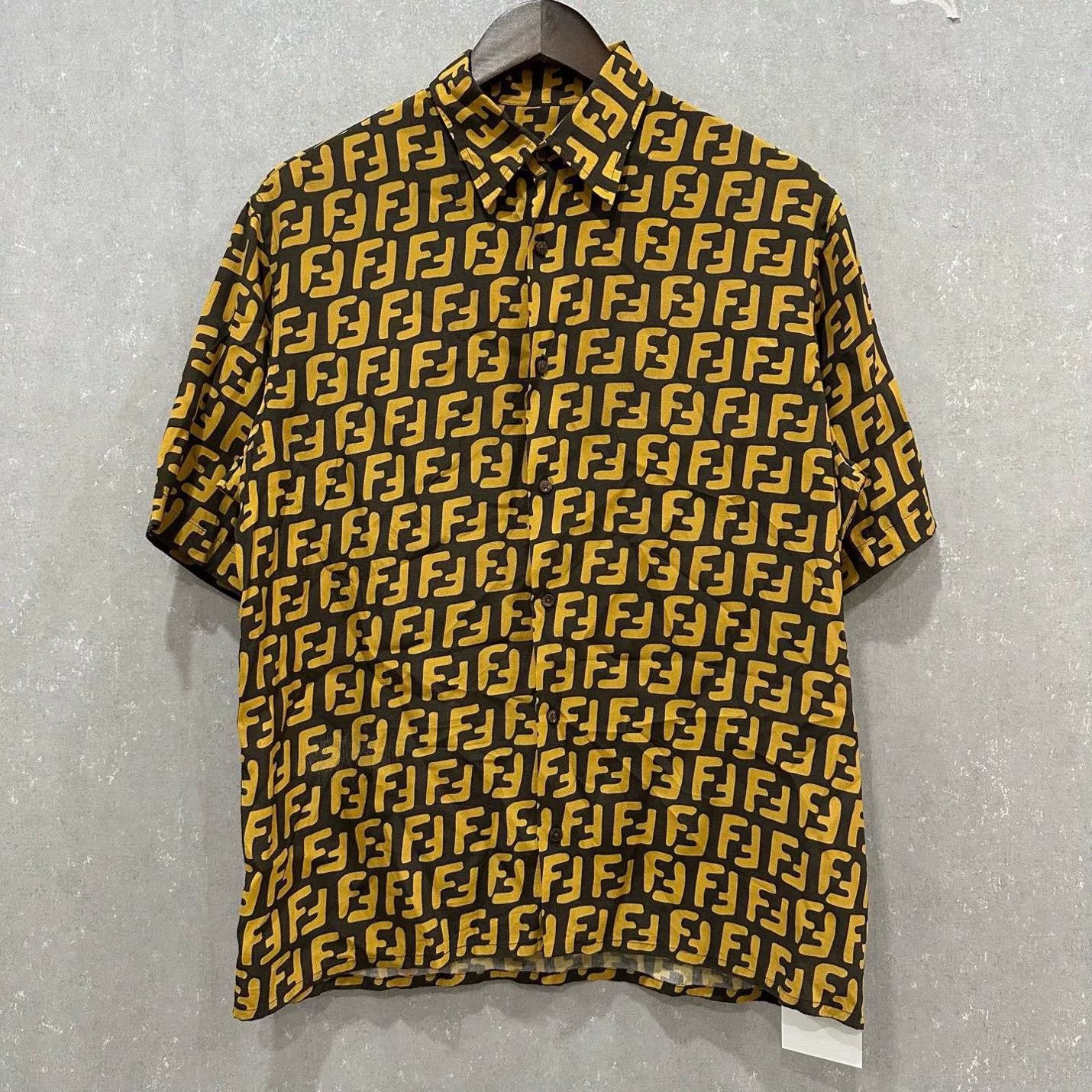 Fendi Fendi Double F Monogram Short Sleeve Shirt Size US S / EU 44-46 / 1 - 1 Thumbnail