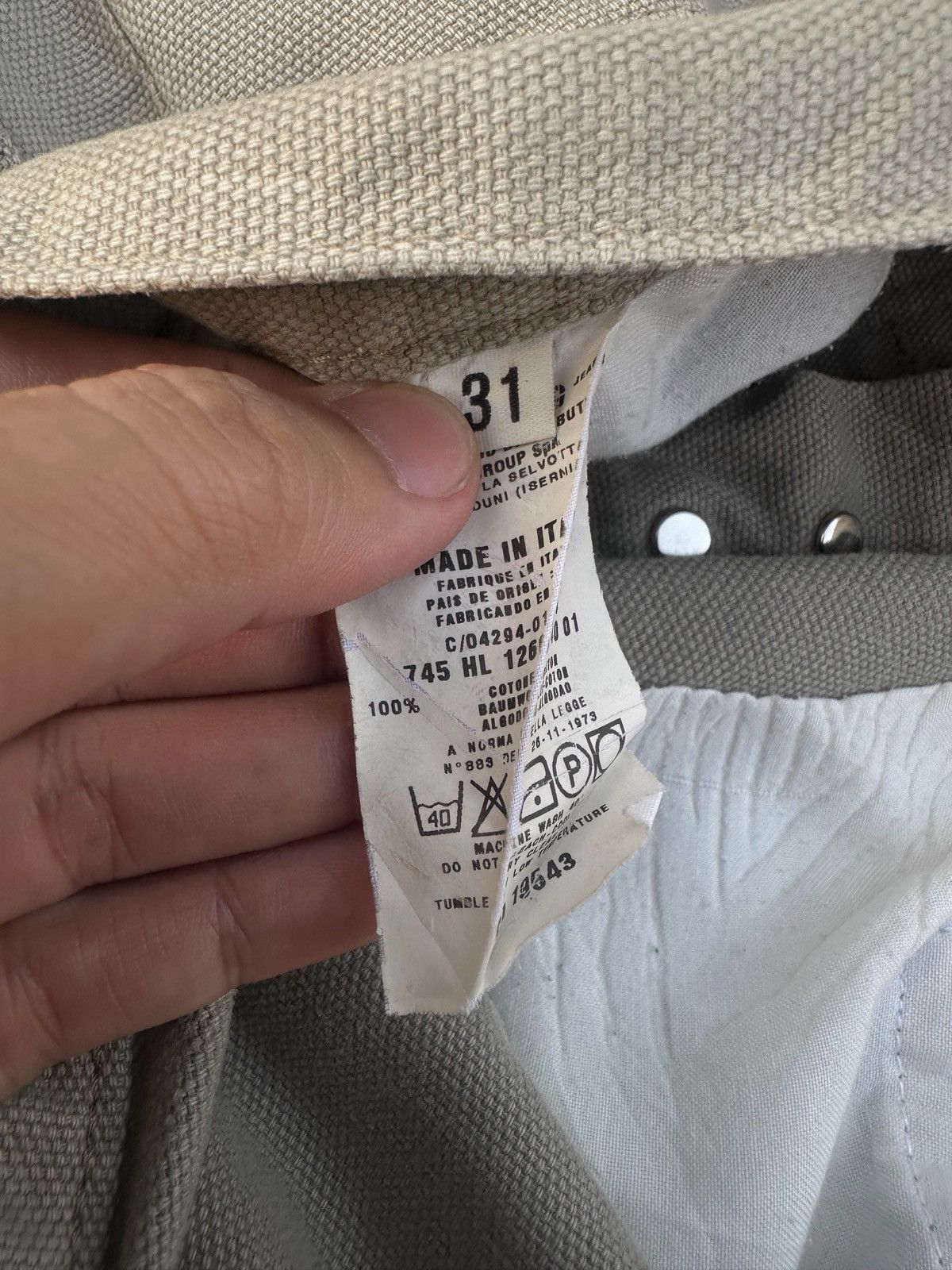 Helmut Lang Helmut Lang SS99 Sage Double Knee Work Pants Size US 32 / EU 48 - 14 Thumbnail