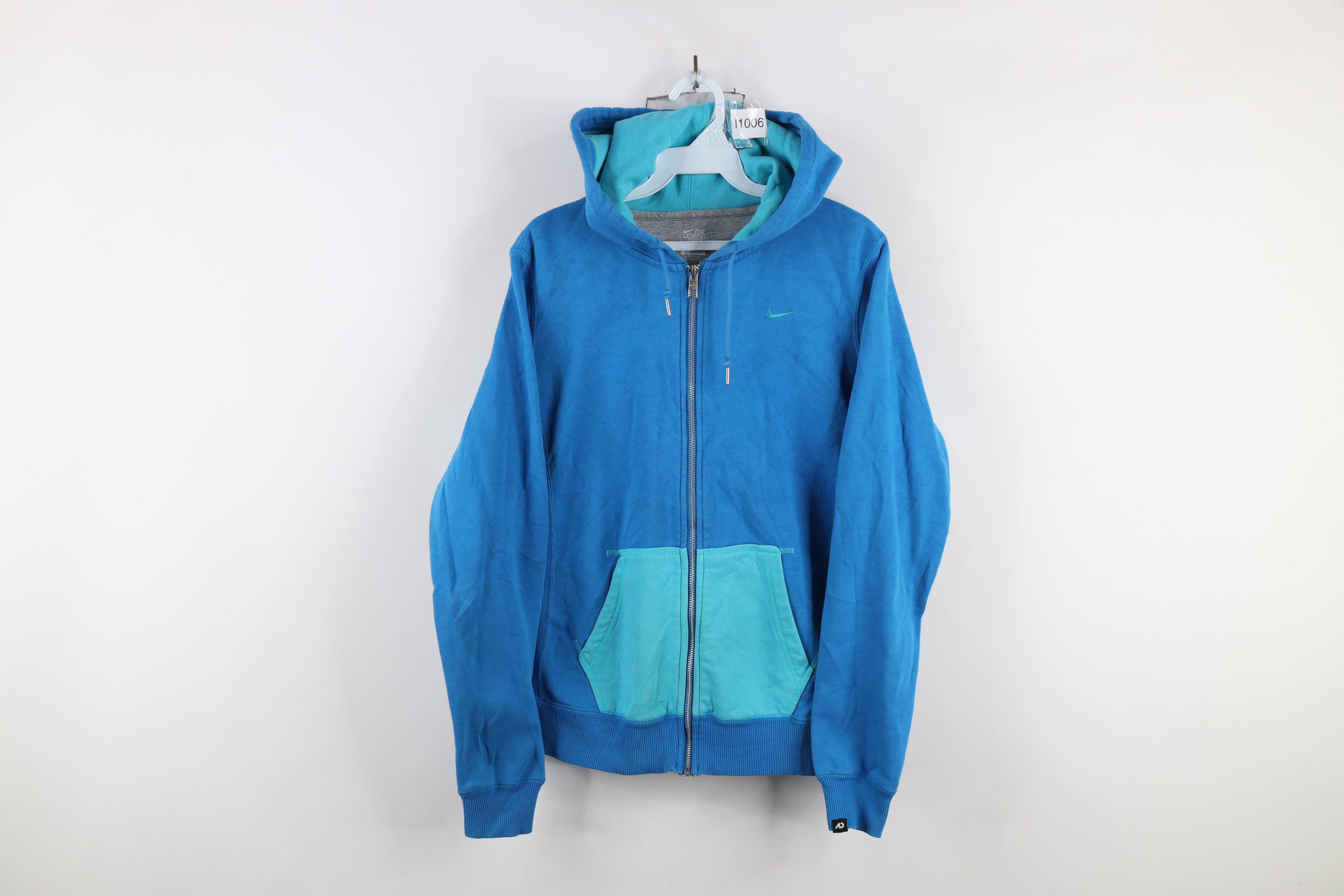 Vintage Nike Scott Mini Swoosh Color Block Full Zip Hoodie