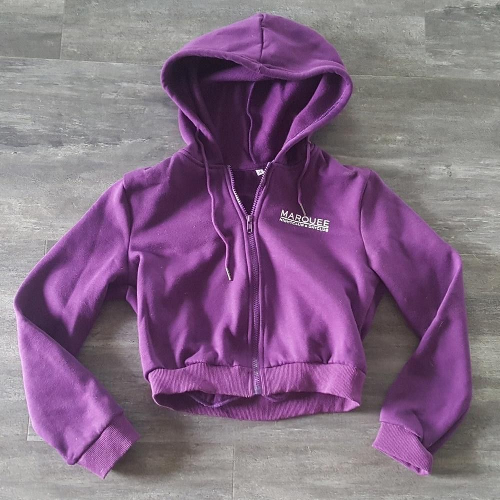 Designer Purple Classic Marquee Sweat Suit Zip Up Size 32" / US 10 / IT 46 - 1 Thumbnail
