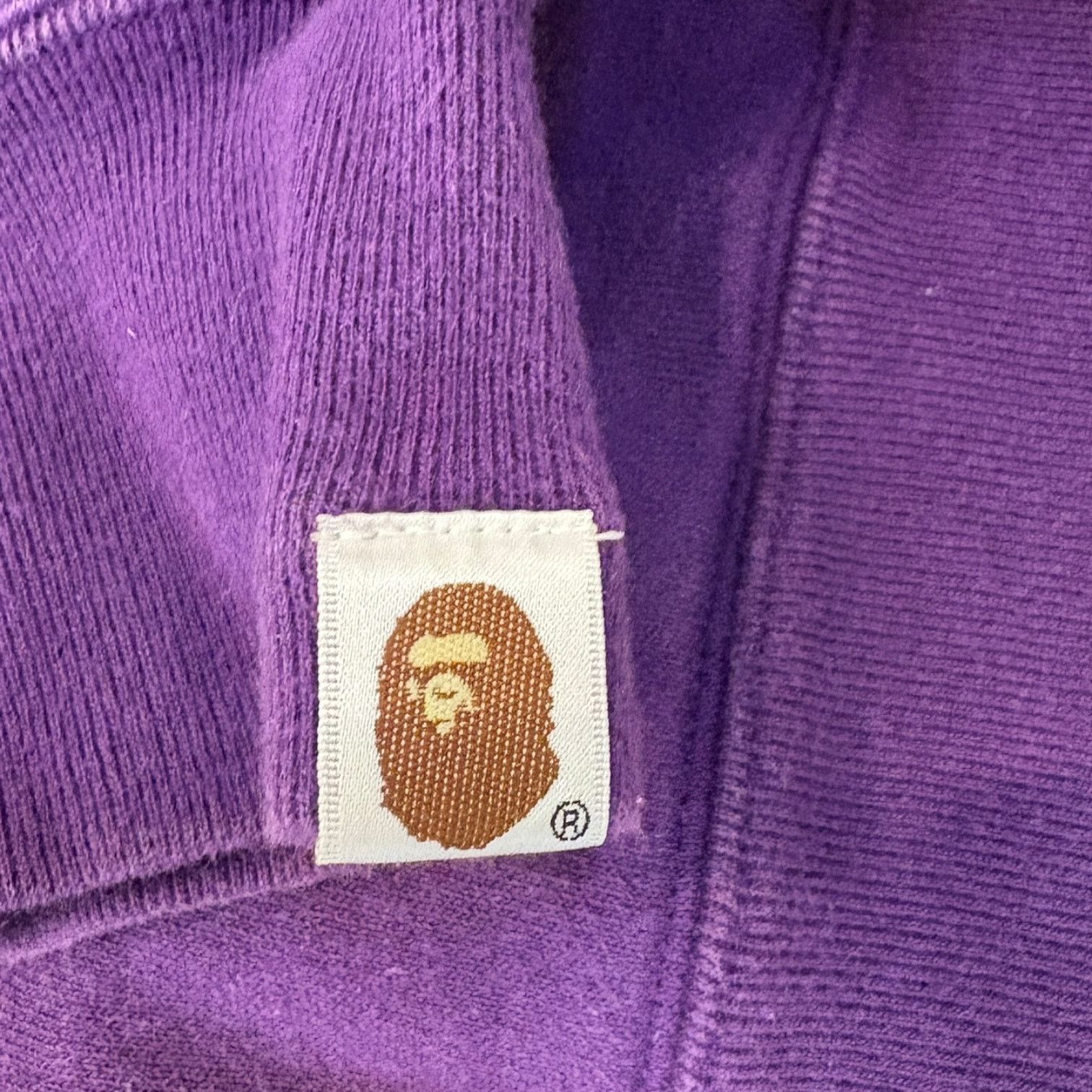 Bape Bape College Pullover Hoodie Purple | Large Size US L / EU 52-54 / 3 - 4 Thumbnail