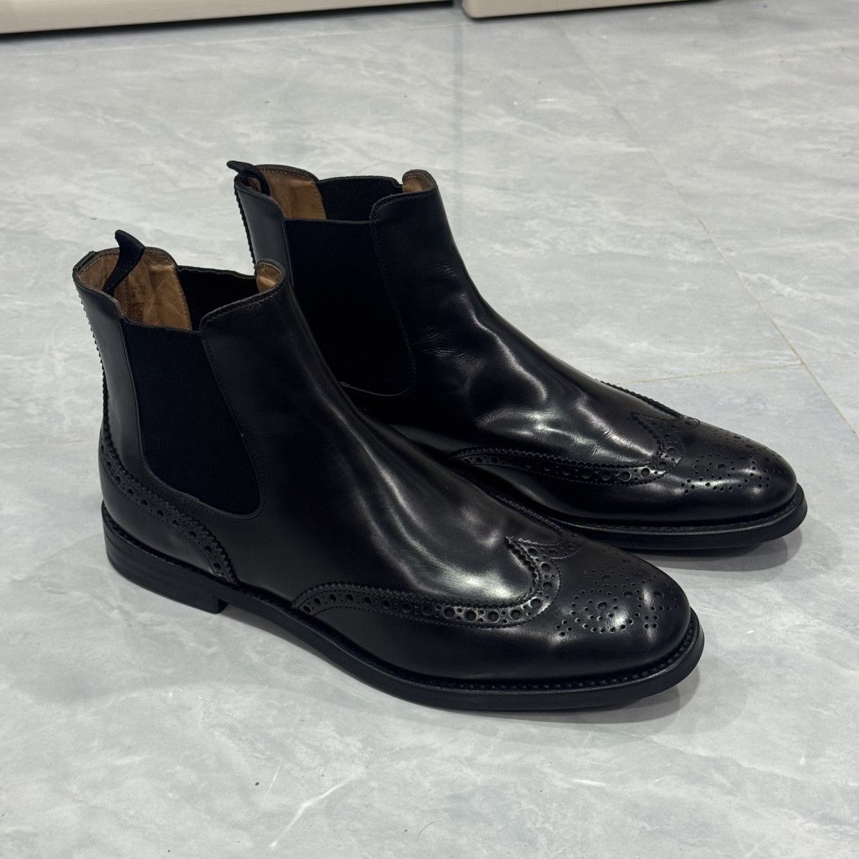 Church's Church’s Ketsby WG Polished Binder Brogue Chelsea Boots🖤 Size US 11 / IT 41 - 12 Thumbnail