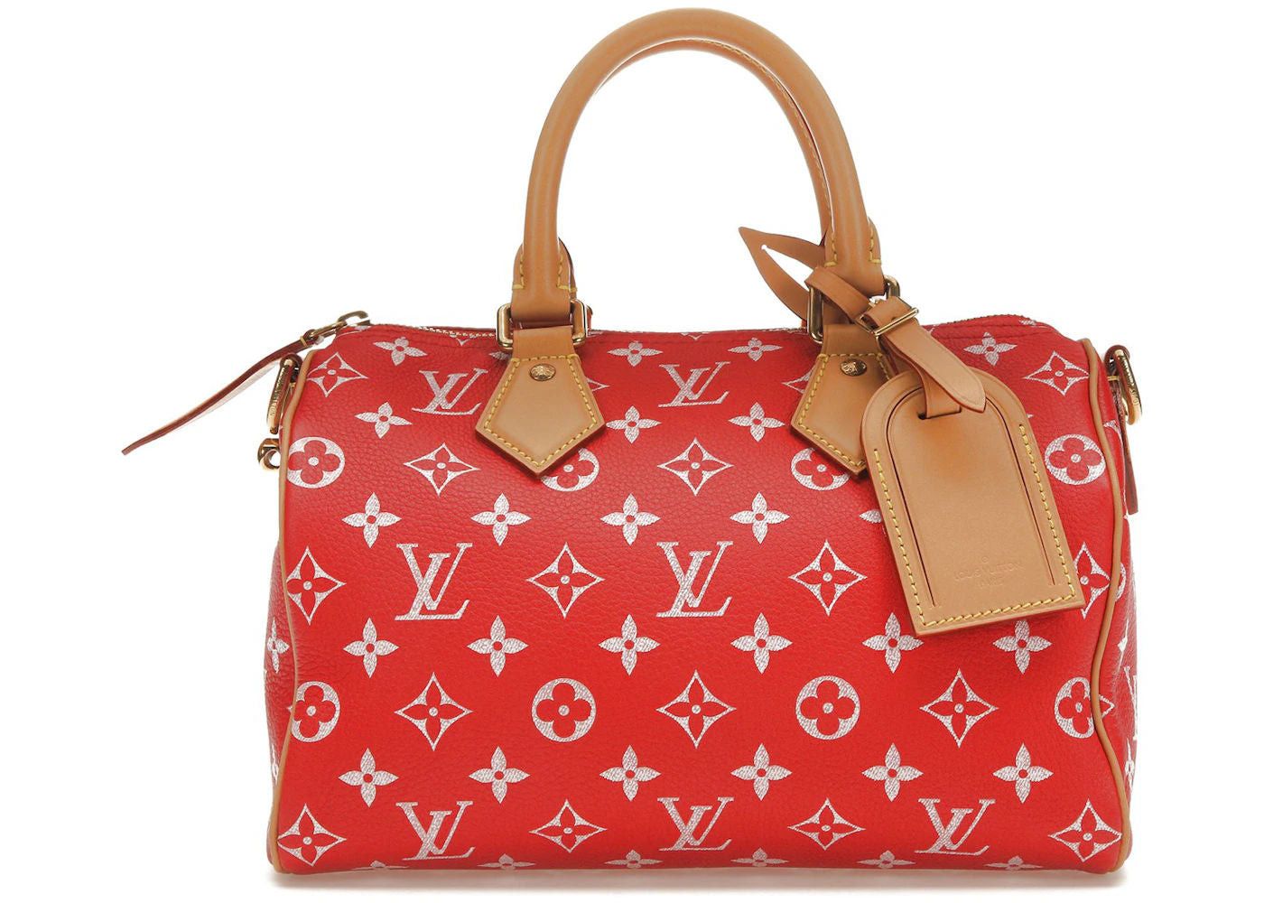 Speedy P9 Bandoulière 25 Monogram Leather Red