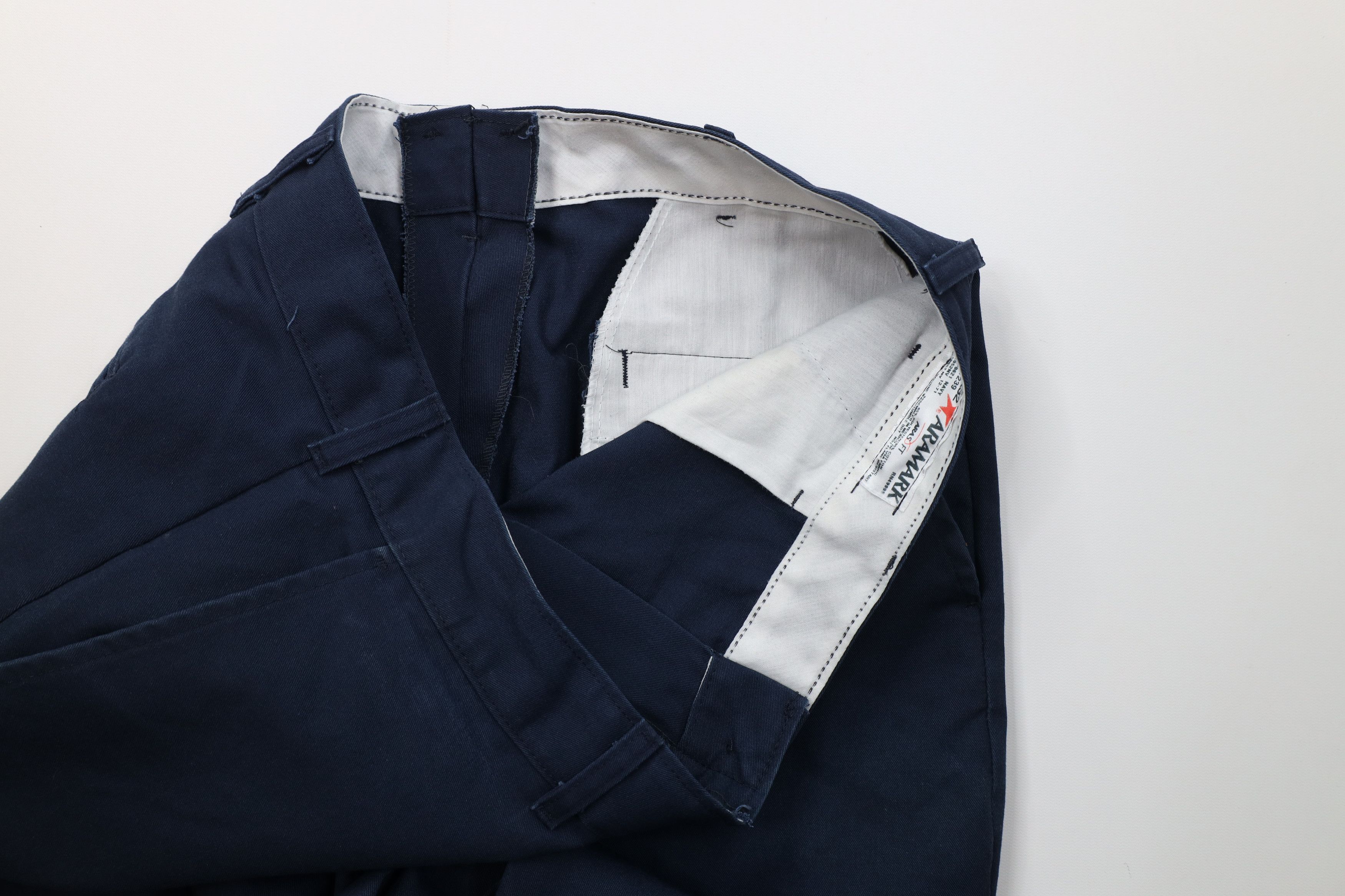 Vintage Vintage 90s Streetwear Wide Leg Cargo Pants Navy Workwear Size US 36 / EU 52 - 9 Thumbnail