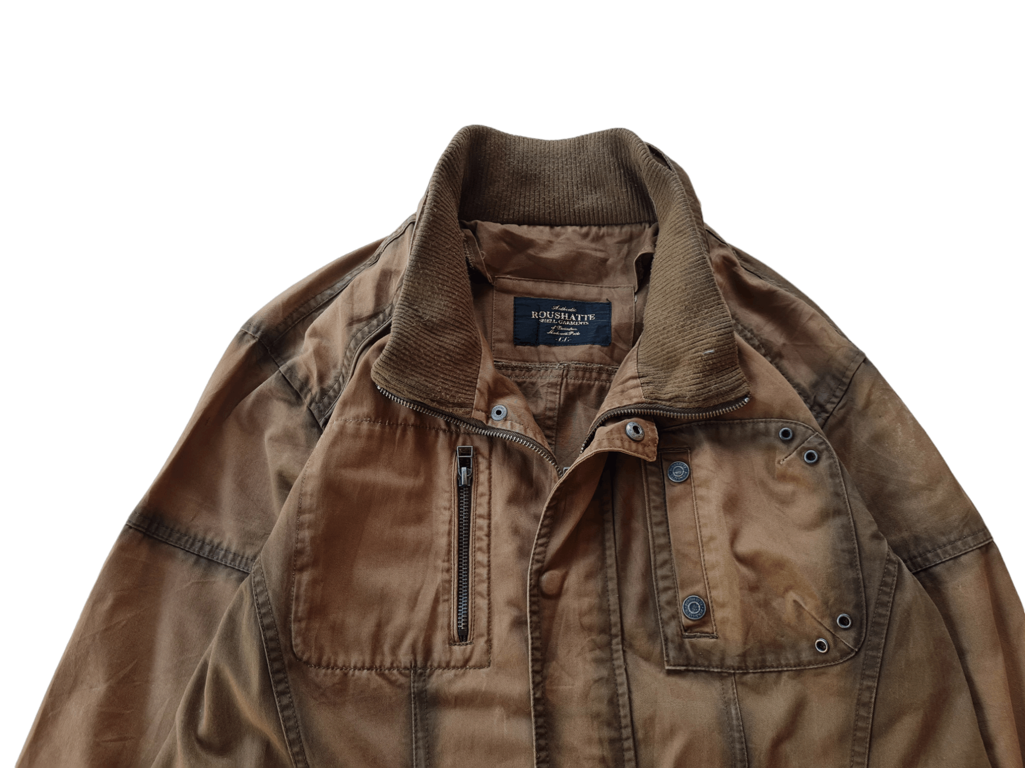 Japanese Brand Vintage Sun Faded Roushatte Jacket Zipper Size US L / EU 52-54 / 3 - 5 Thumbnail
