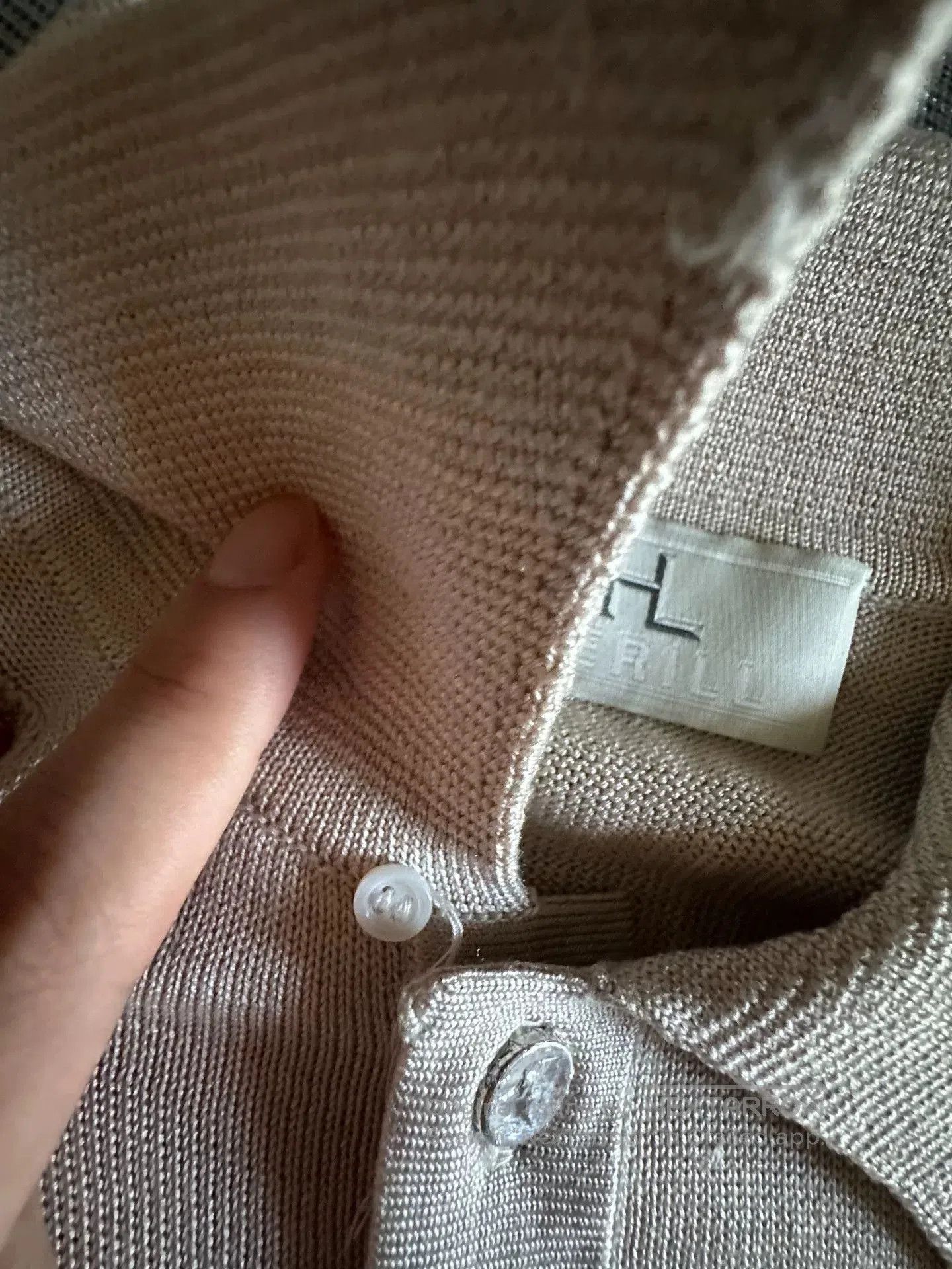 Herill HERILL Silk Knit Beige Polo Shirt. Size US M / EU 48-50 / 2 - 4 Thumbnail