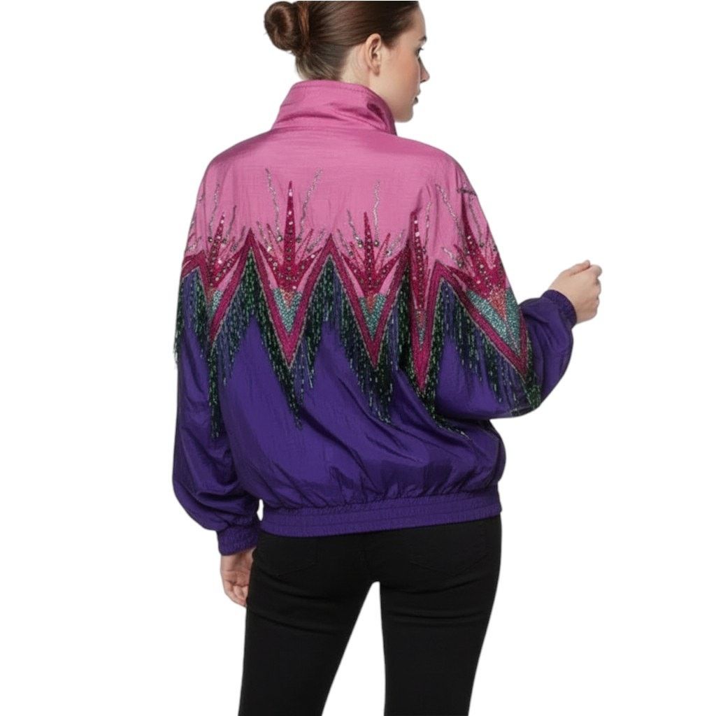 Gucci Gucci Fringe,Beaded,Sequin&Crystal Accents Bomber Jacket, XS Size XS / US 0-2 / IT 36-38 - 5 Thumbnail