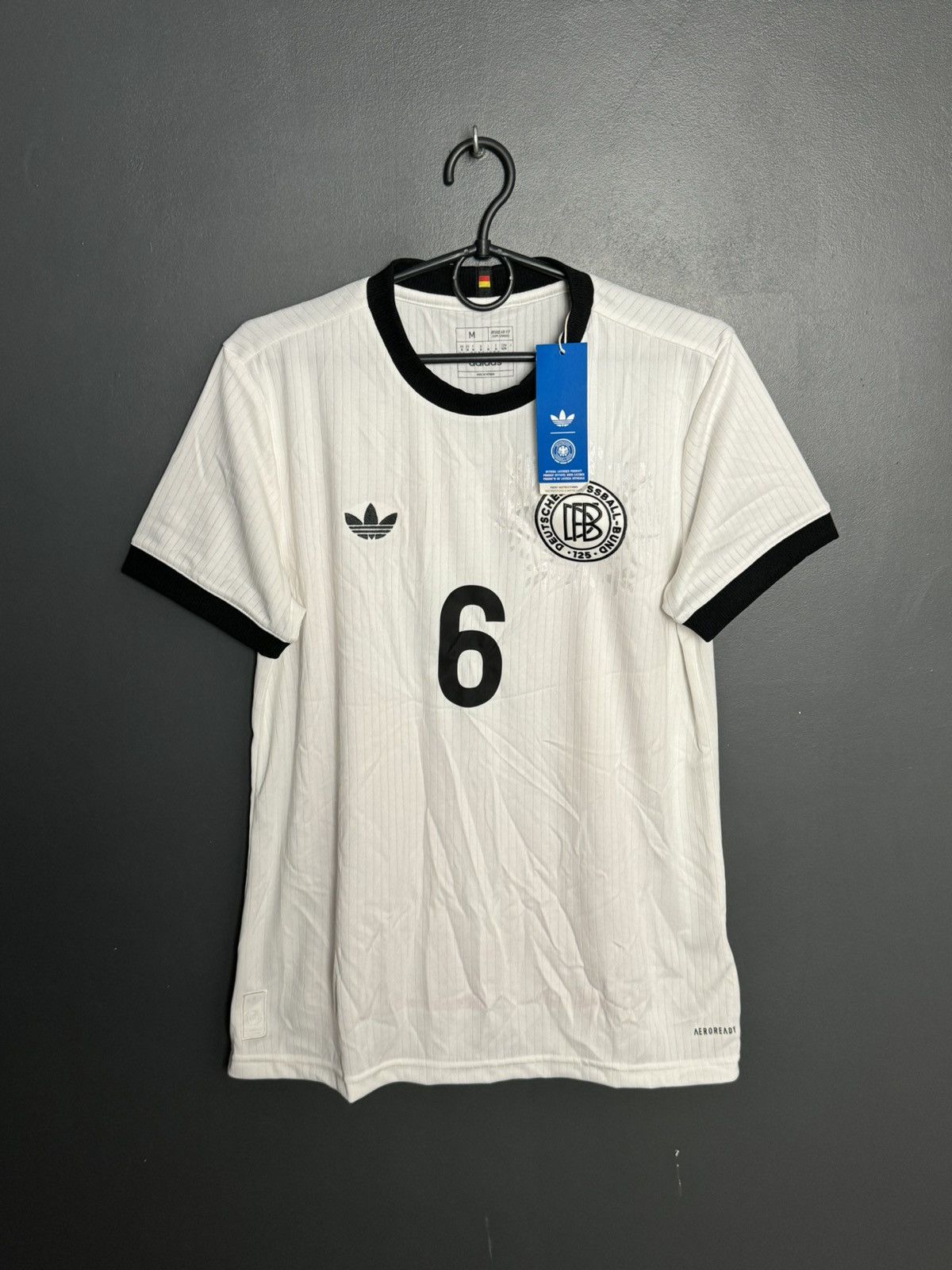 Adidas New Germany Anniversary 125 Kimmich Football Jersey T-Shirt Size M / US 6-8 / IT 42-44 - 2 Thumbnail