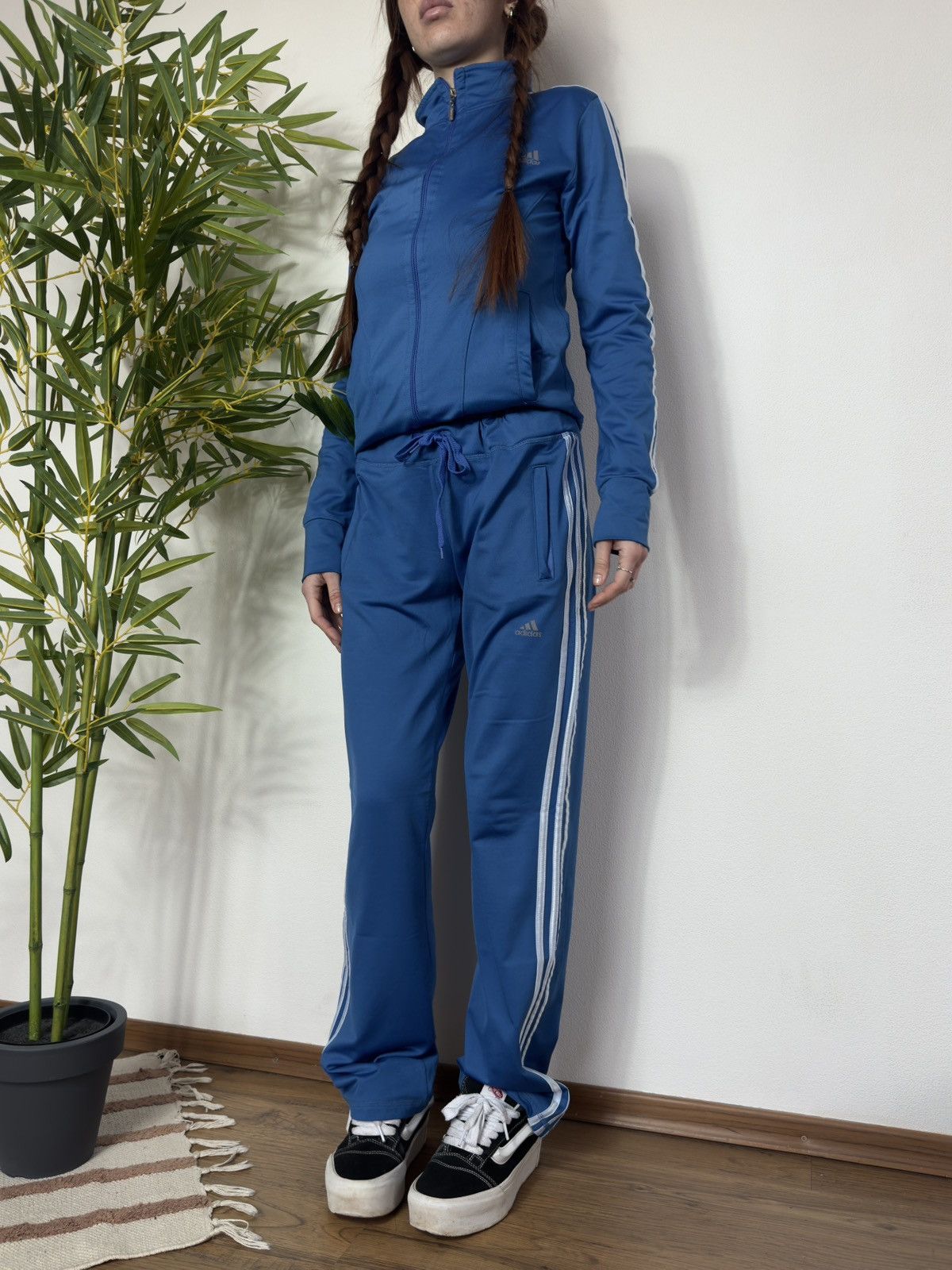 Adidas VINTAGE ADIDAS CLIMALITE 2000s TRACKSUIT WITH WHITE STRIPES Size L / US 10 / IT 46 - 4 Thumbnail