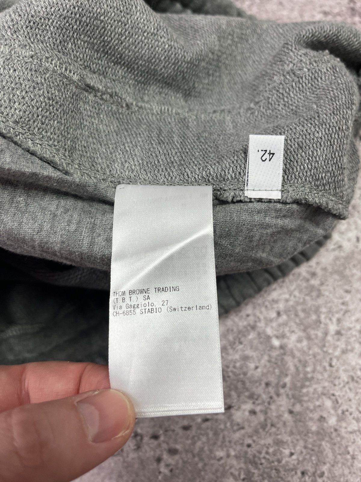 Thom Browne Thom Browne Grey Sweat 🇮🇹 Tricolor Stripe Lounge Size US 30 / EU 46 - 12 Thumbnail