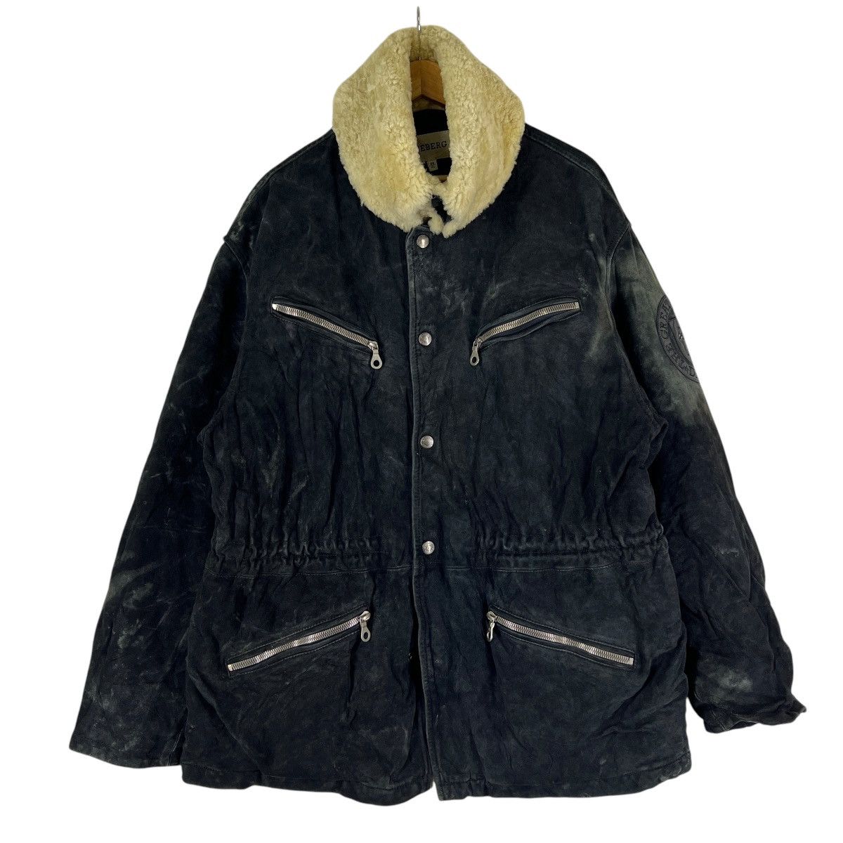 🔥 ICEBERG PEANUTS LEATHER JACKET MADE IN ITALY