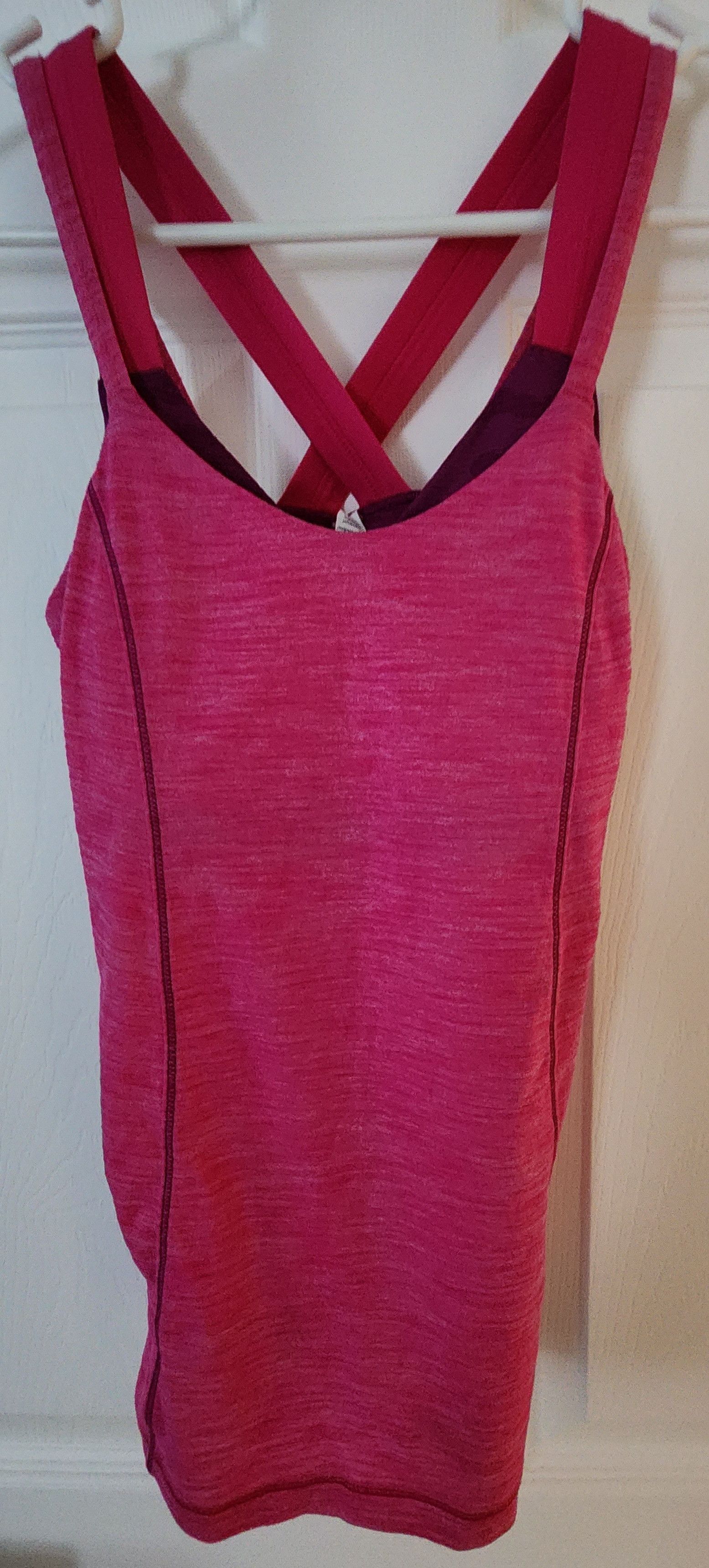Lululemon Lululemon Run For Gold Tank Heathered Magenta Plum 4 Size S / US 4 / IT 40 - 1 Thumbnail