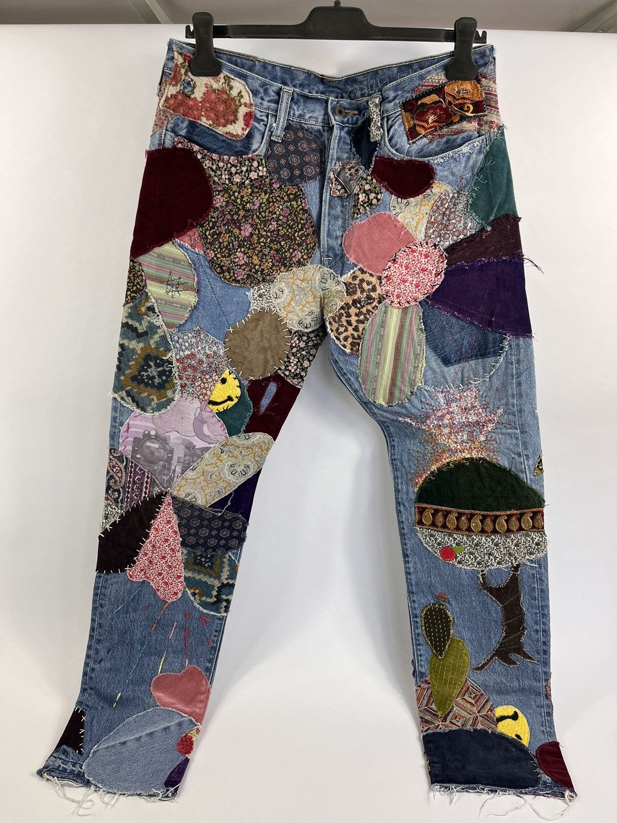 Kapital PATCH WORK JEANS Size US 34 / EU 50 - 1 Thumbnail