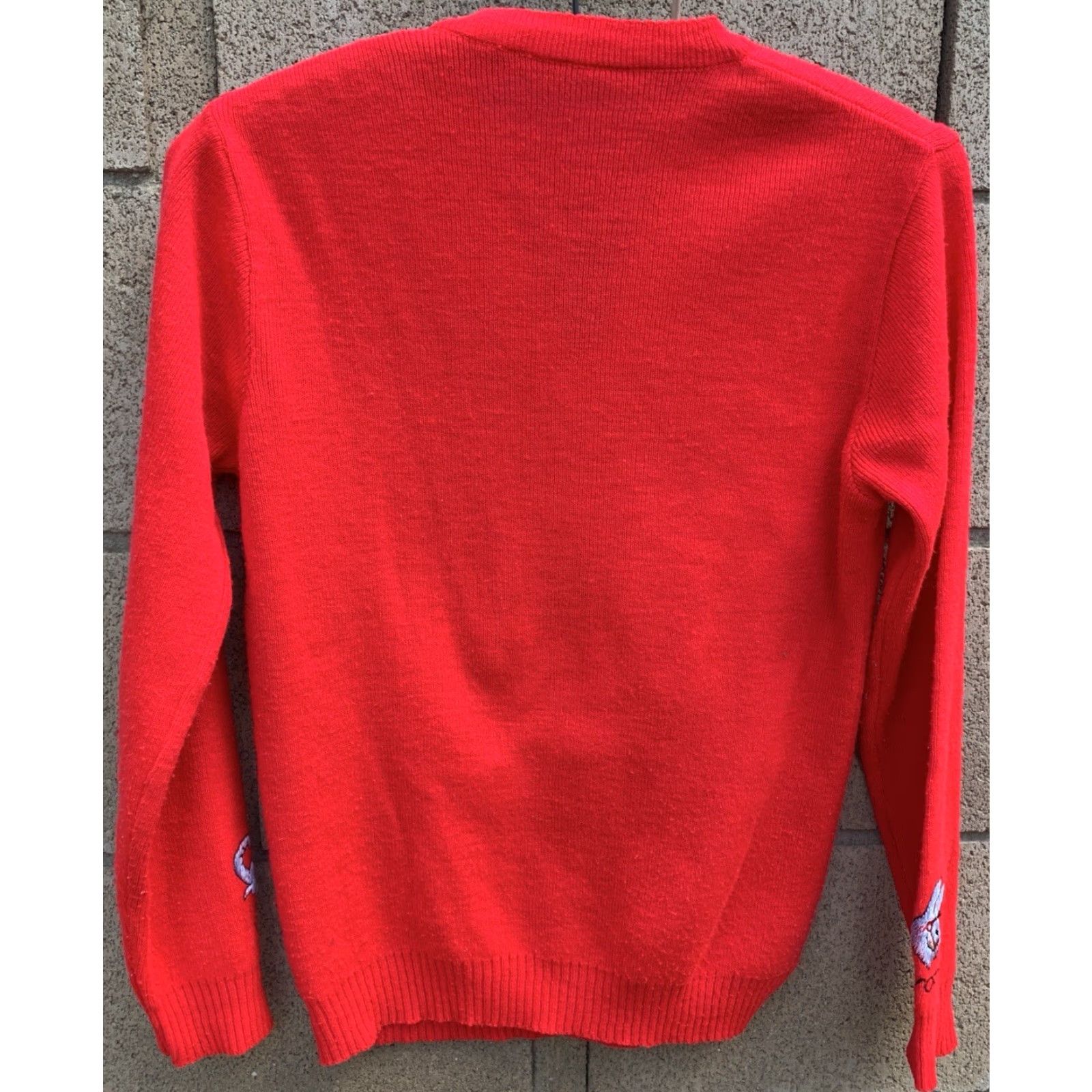 Vintage VINTAGE Donkey Elephant Vote V-Neck Sweater Long Sleeve Red Embroidered Pullover Women S Small Unbranded Knit Popover Size S / US 4 / IT 40 - 7 Thumbnail