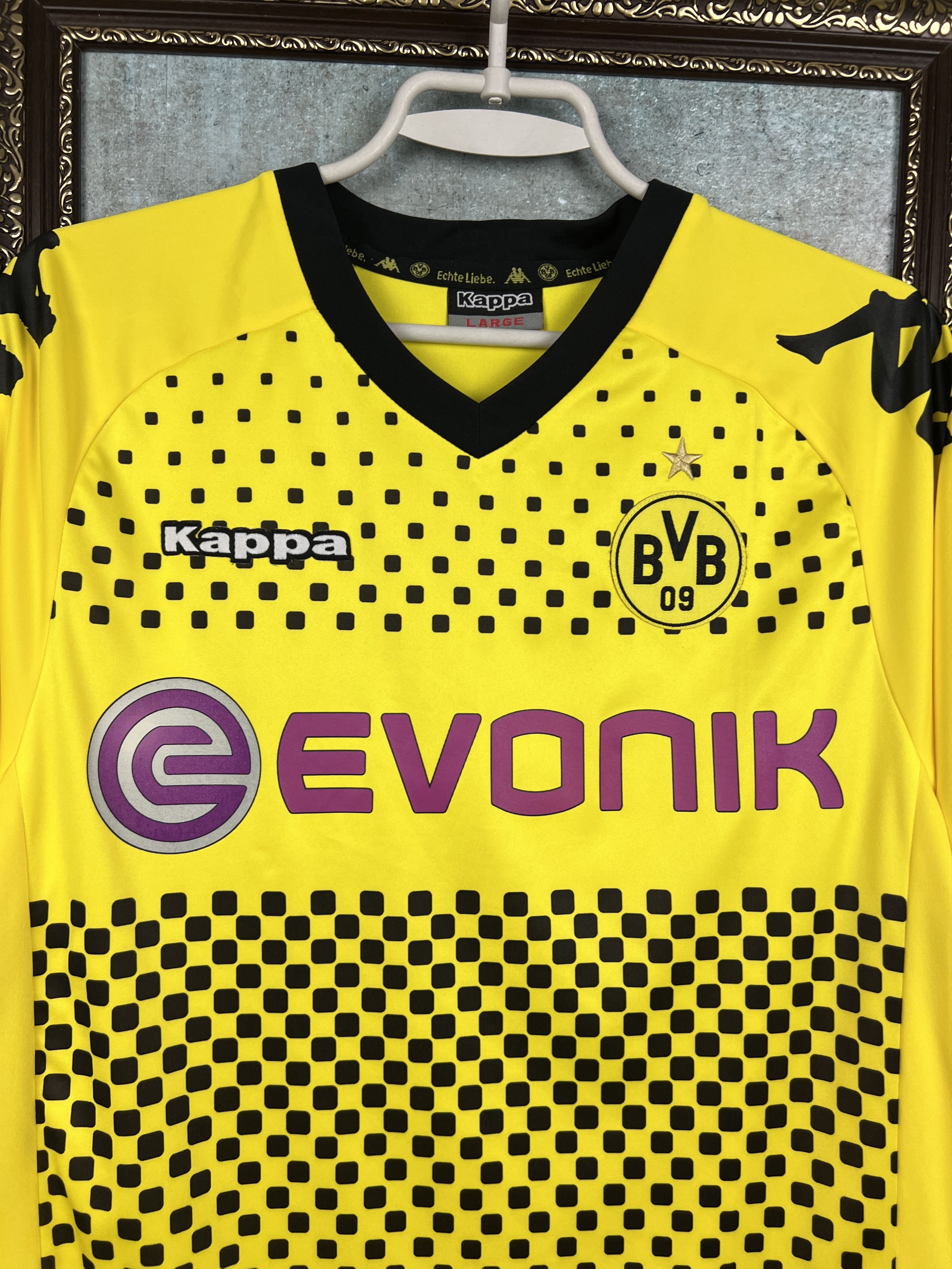 Kappa Borussia Dortmund Home football shirt Soccer Jersey Trikot Size US L / EU 52-54 / 3 - 3 Thumbnail