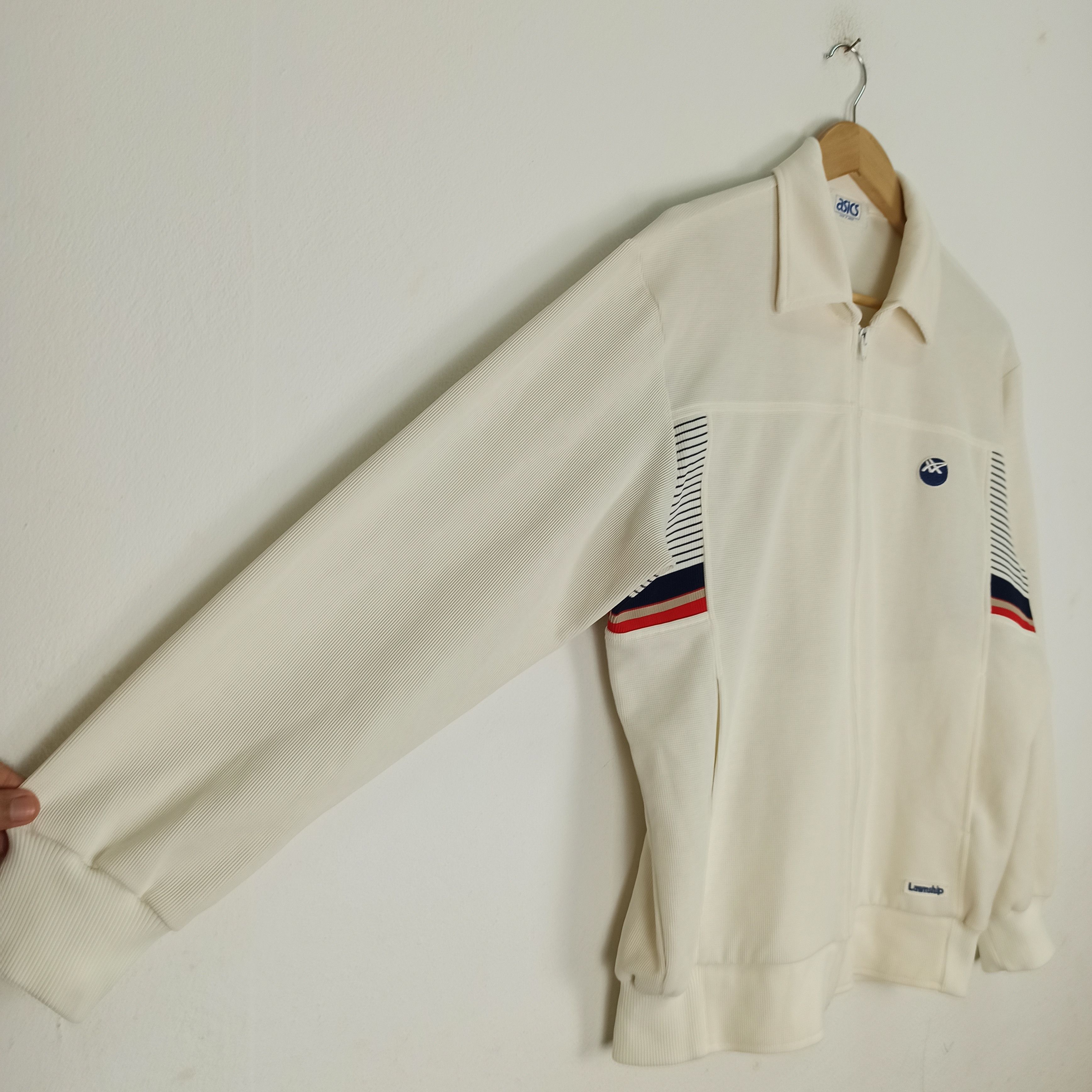 Asics Vintage ASICS LAWNSHIP Track Top Sweater Made in JAPAN Size US XL / EU 56 / 4 - 2 Thumbnail