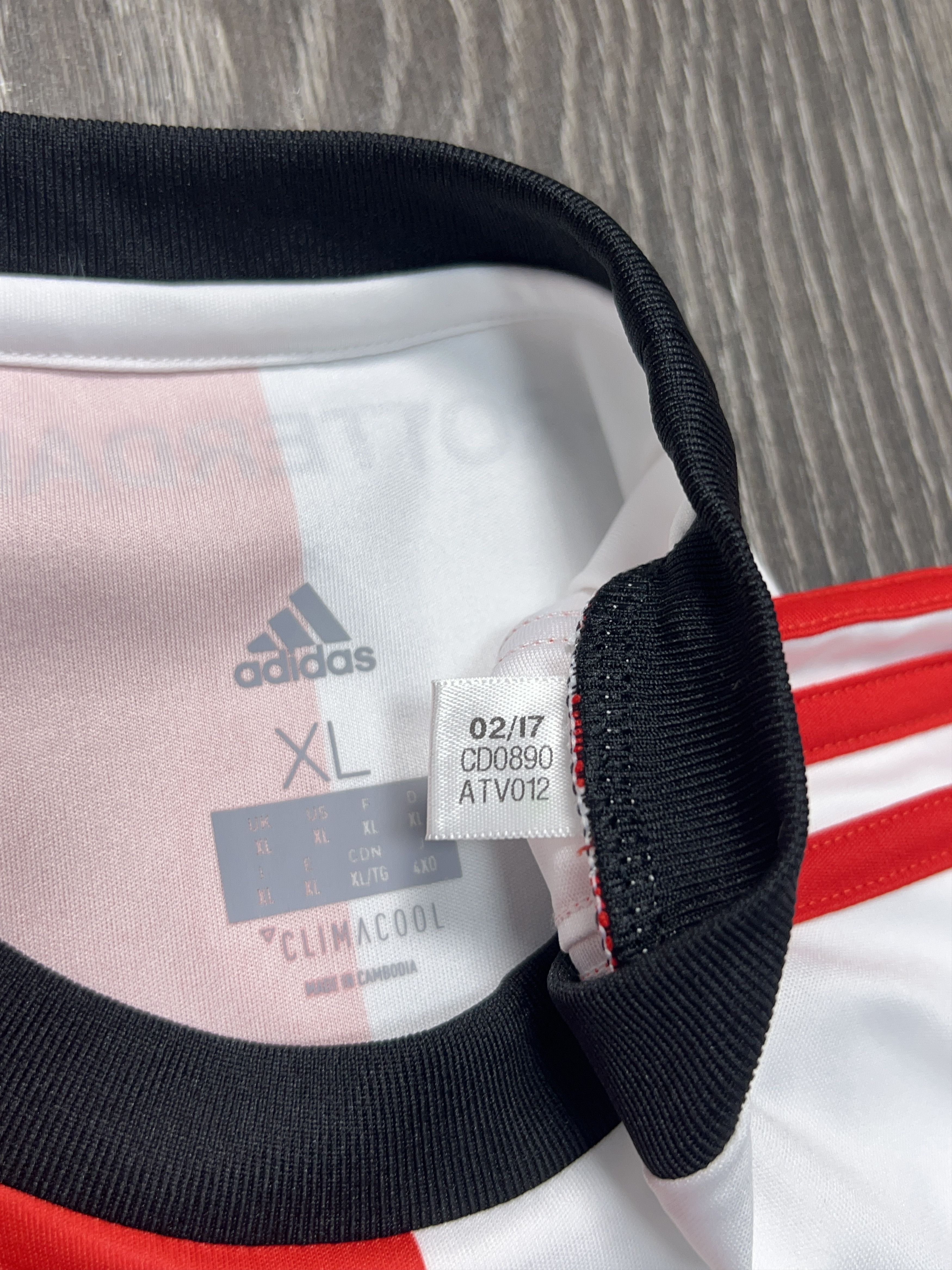 Adidas 🇳🇱 Feyenoord Rotterdam 2017 2018 Home Football Soccer XL Size US XL / EU 56 / 4 - 4 Thumbnail